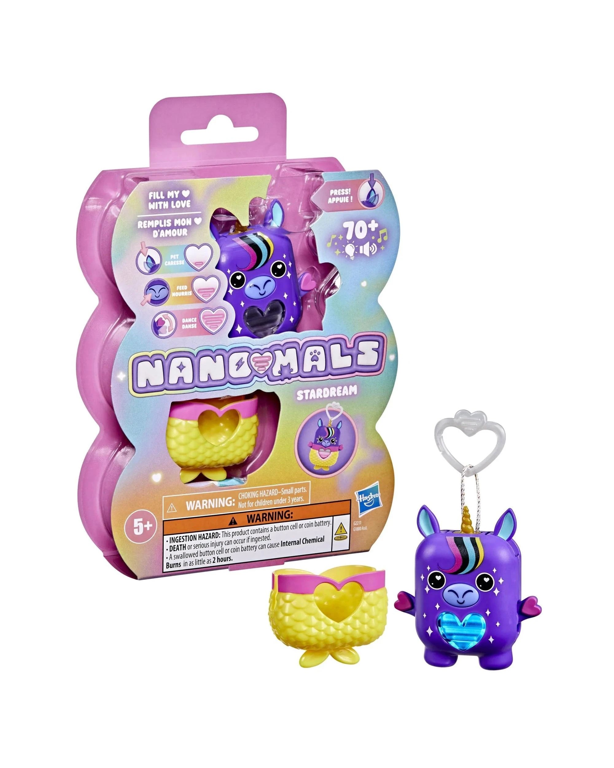 1 Hasbro Nano-Mals Stardream the Unicorn Electronic Fidget Pet, 1 of 6