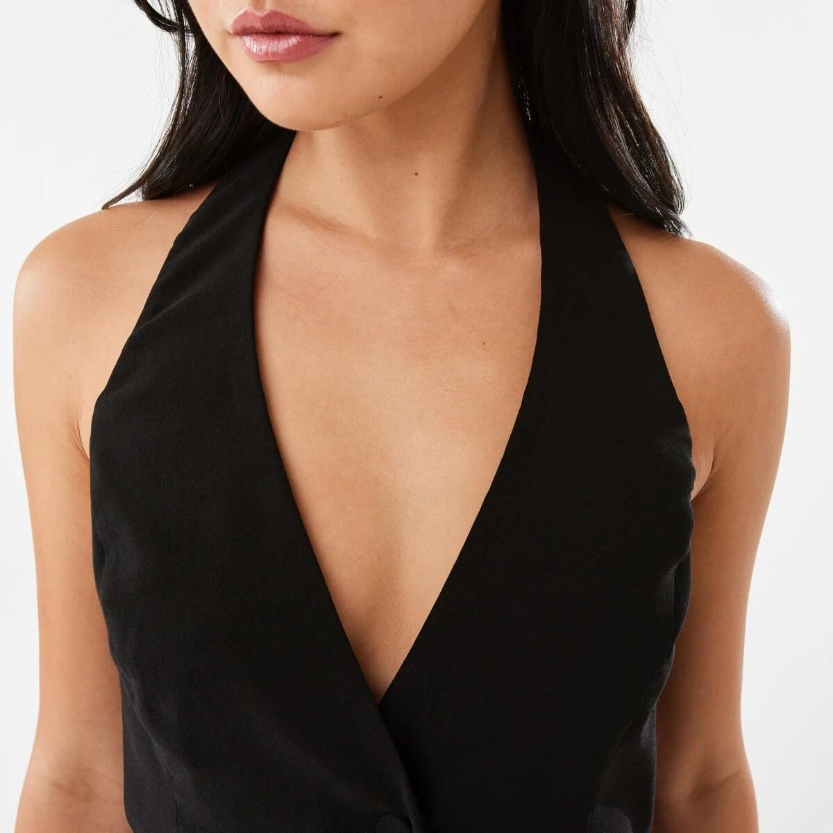 8 Sleeveless Halter Vest Black, 8 of 10