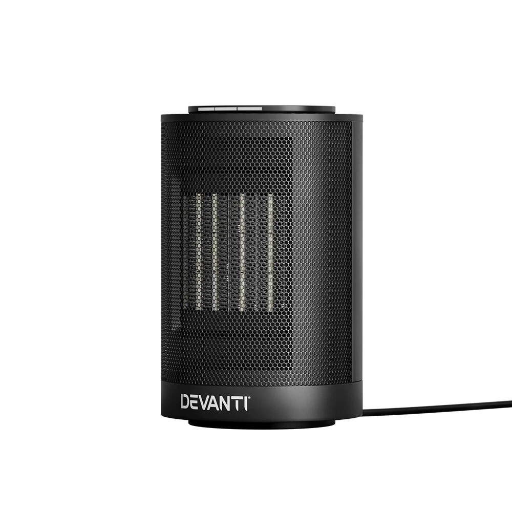 1 Devanti Electric Fan Heater - Black, 1 of 6