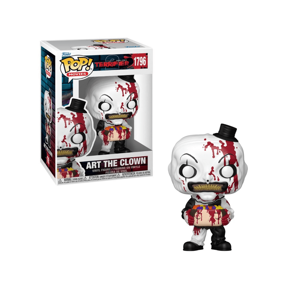 1 Funko Terrifier Art the Clown with Candy Filled Head Funko POP! Vinyl, 1 of 2