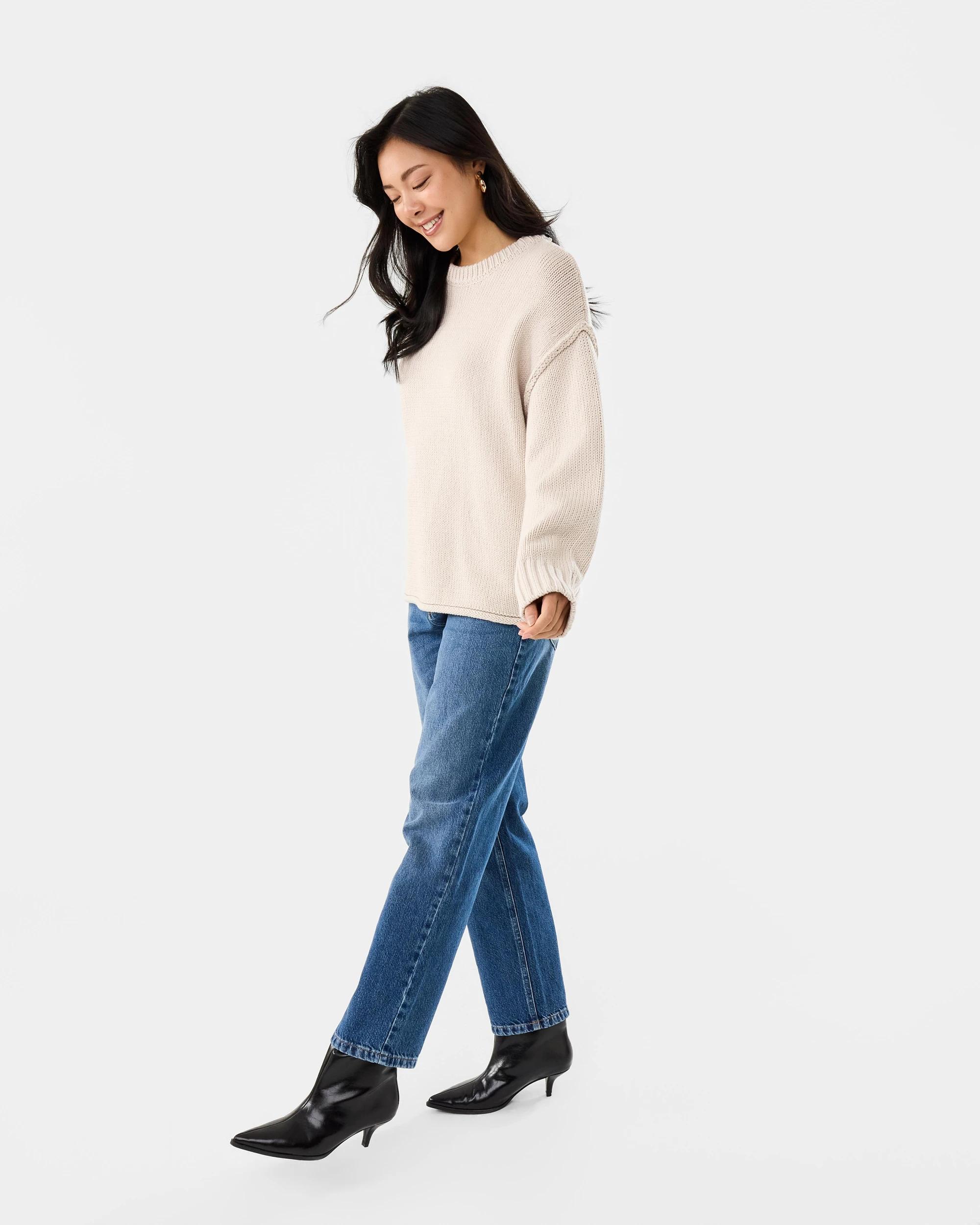 3 Exposed Seam Jumper Nat Beige, 3 of 8