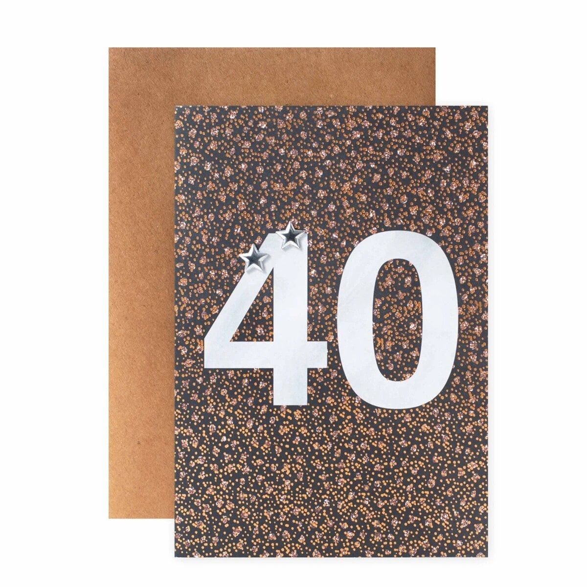 1 Connections from Hallmark 40th Birthday Card - Copper Foil, 1 of 3