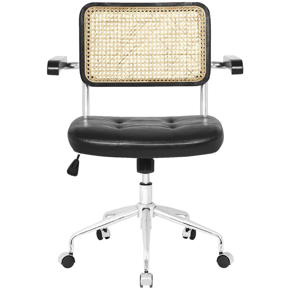 3 Otto Nusa Rattan Chair Black Ergonomic Chairs and Desk Chairs, 3 of 10