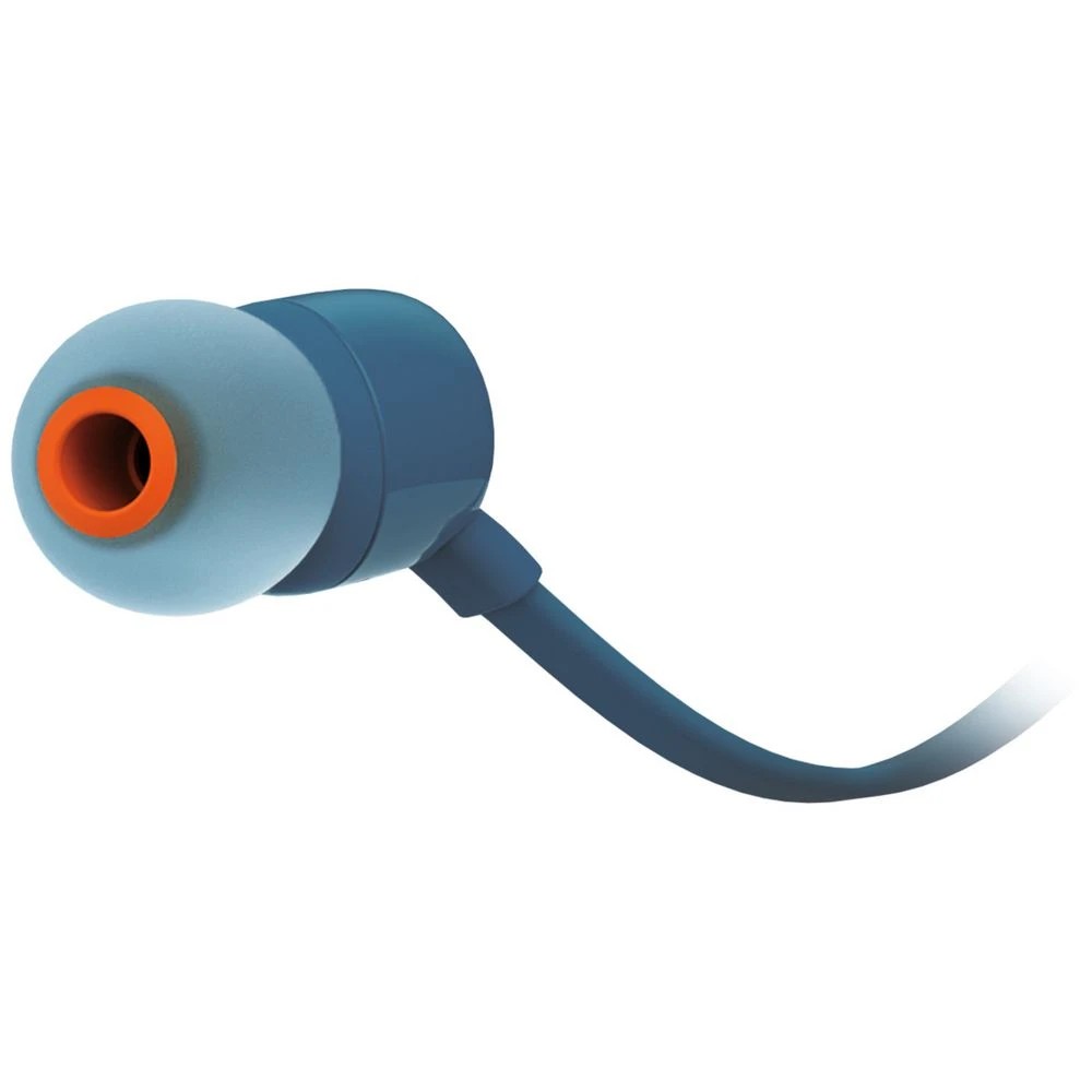 3 JBL T110 Earphones Blue, 3 of 4