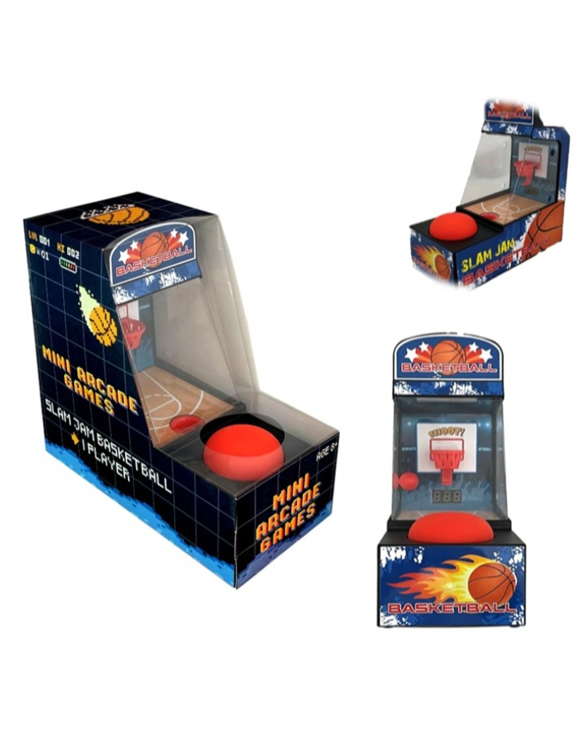 3 Mini Arcade Games Slam Jam Basketball, 3 of 3