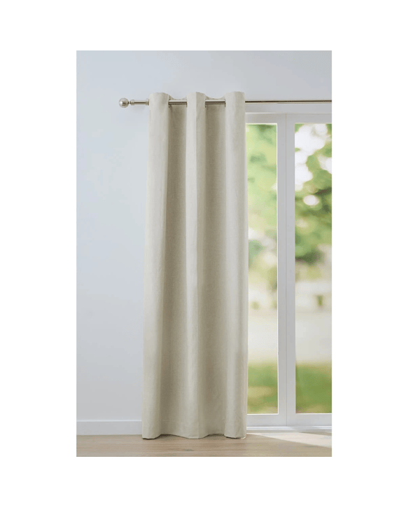 Monaco Blockout Curtain - Natural - 120cm x 213cm