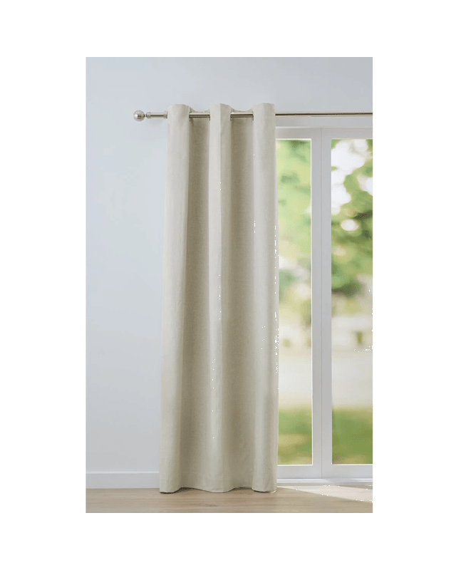 Monaco Blockout Curtain - Natural - 120cm x 2