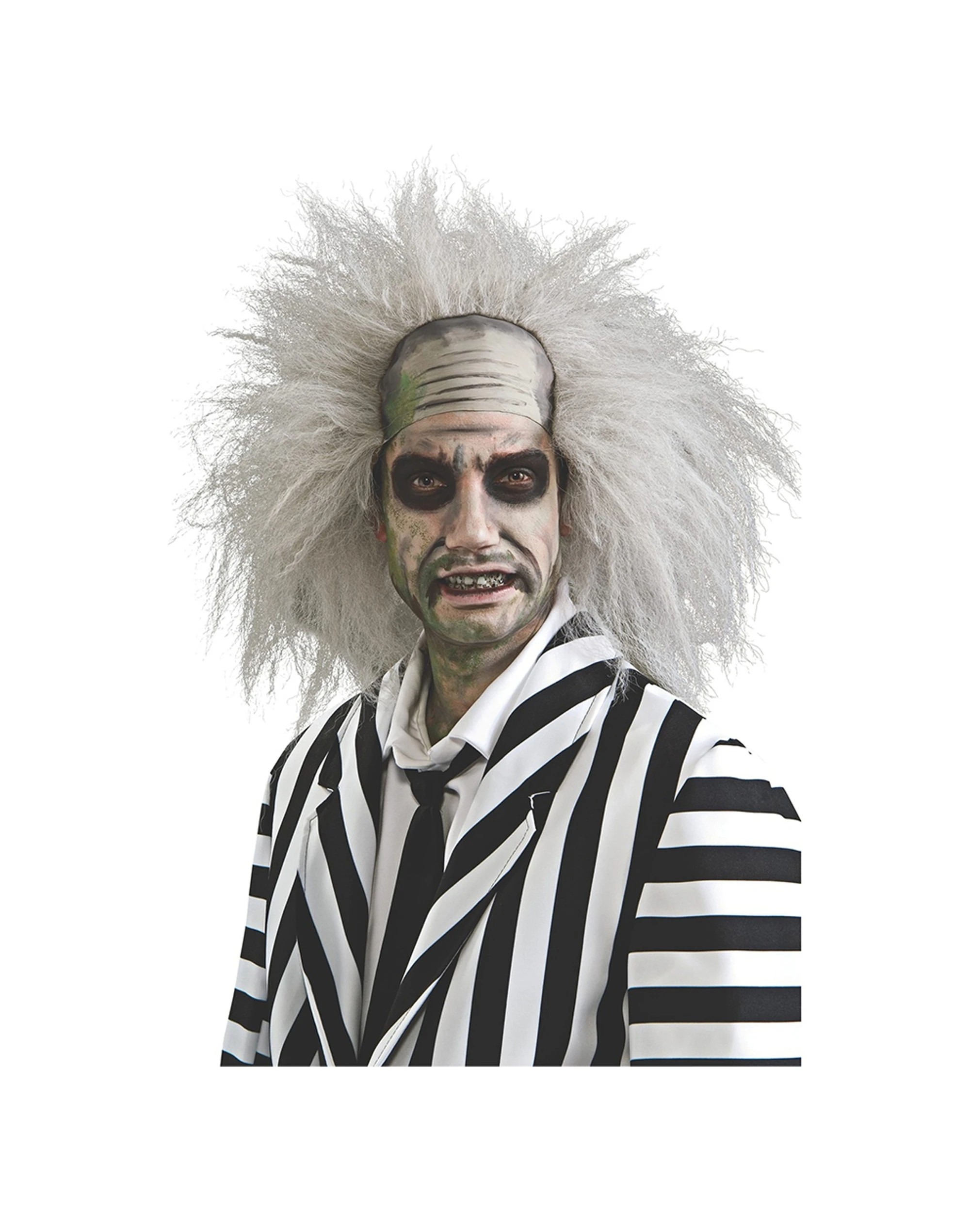 1 Beetlejuice Hair Wig Adult Dress Up Party Costume - Grey, 1 of 2