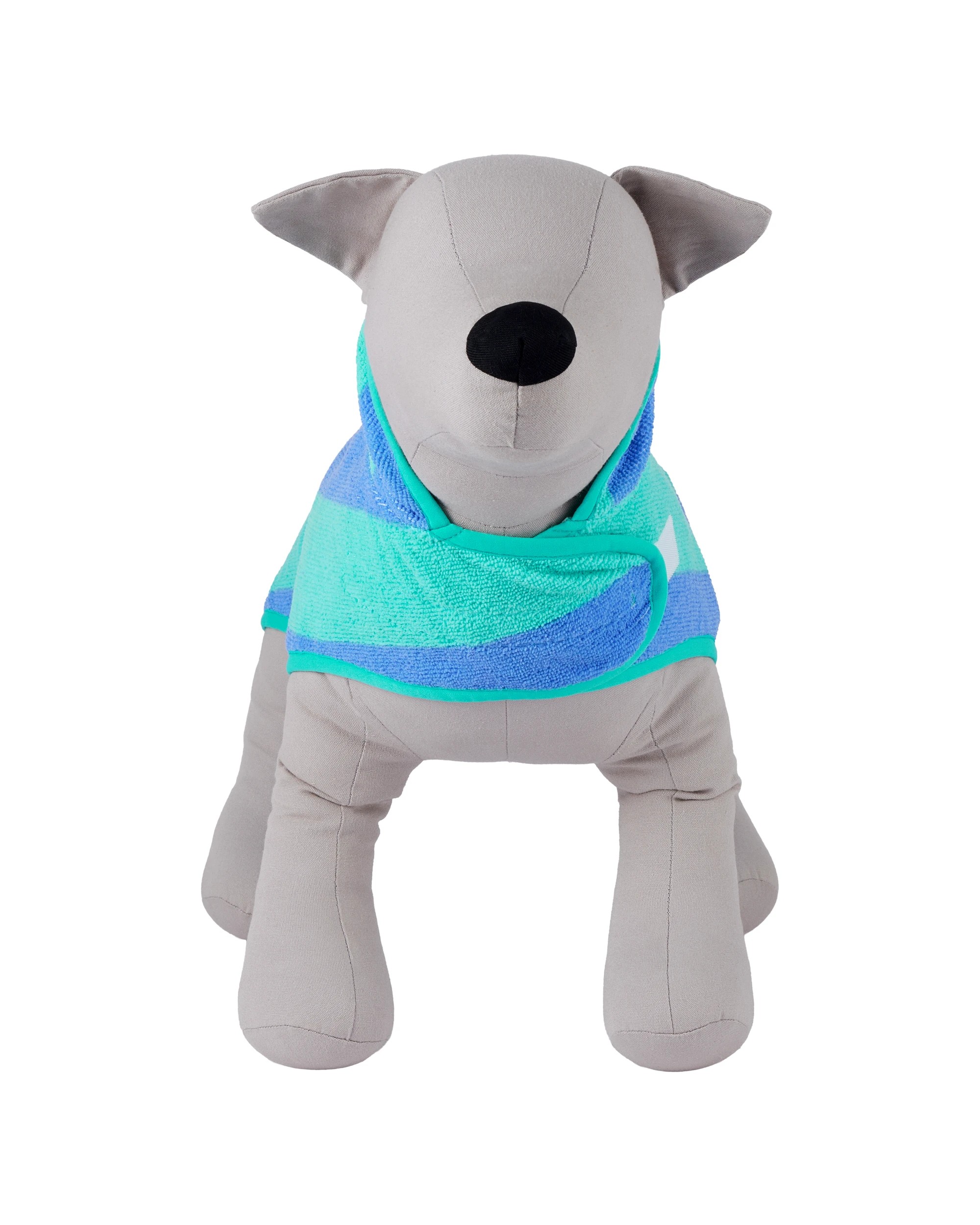 4 Pet Thick Stripe Towel - Medium, Blue, 4 of 10