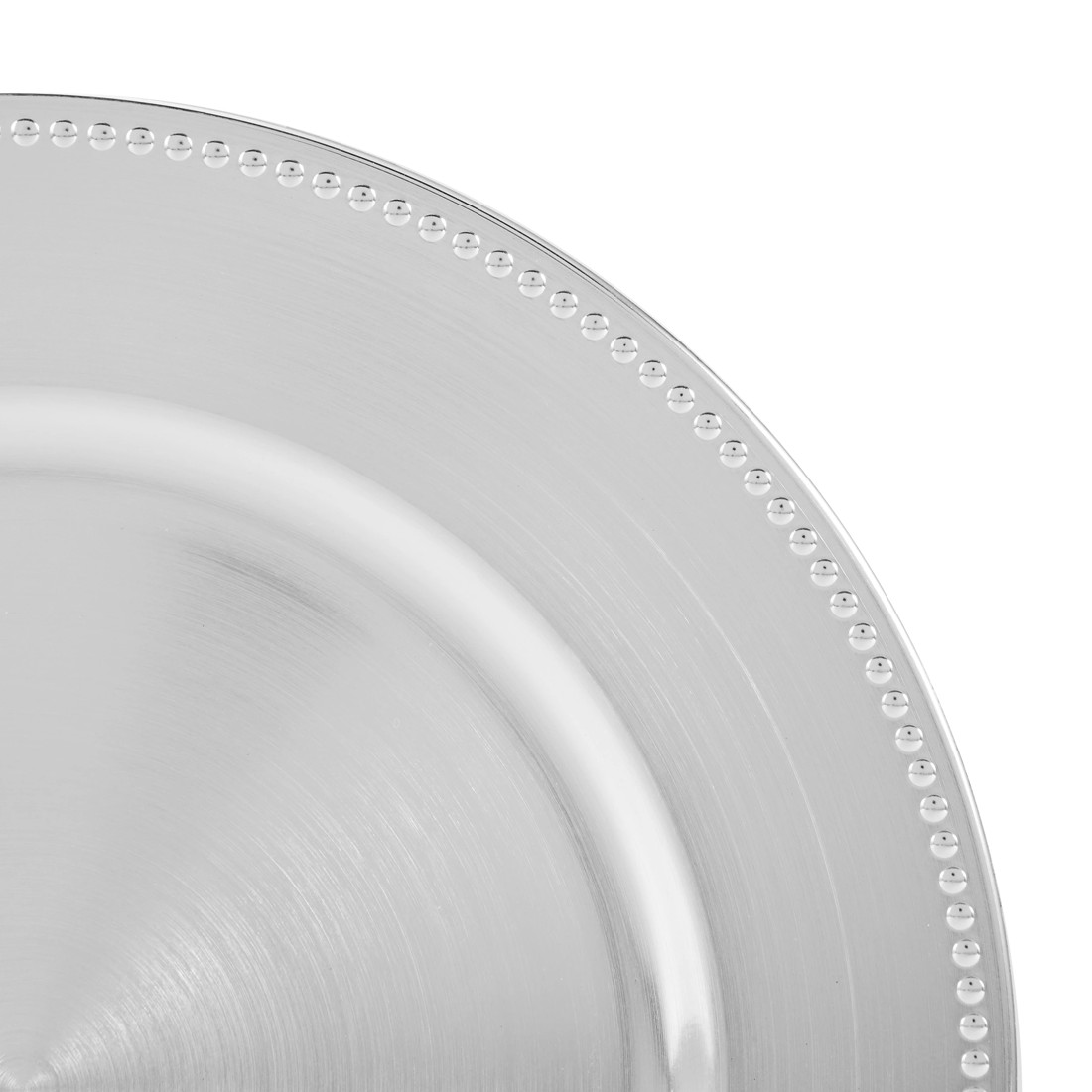 2 Silver Look Charger Plate, 2 of 3