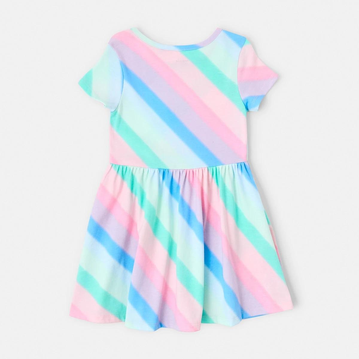 9 Jersey Dress Rnbw Strp, 9 of 9