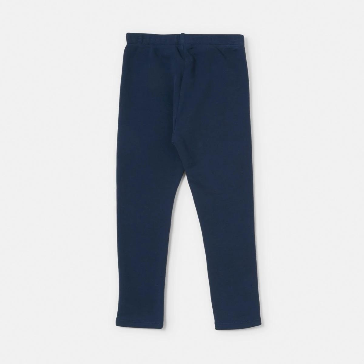 8 Fleecy Lined Leggings Dress Navy, 8 of 8