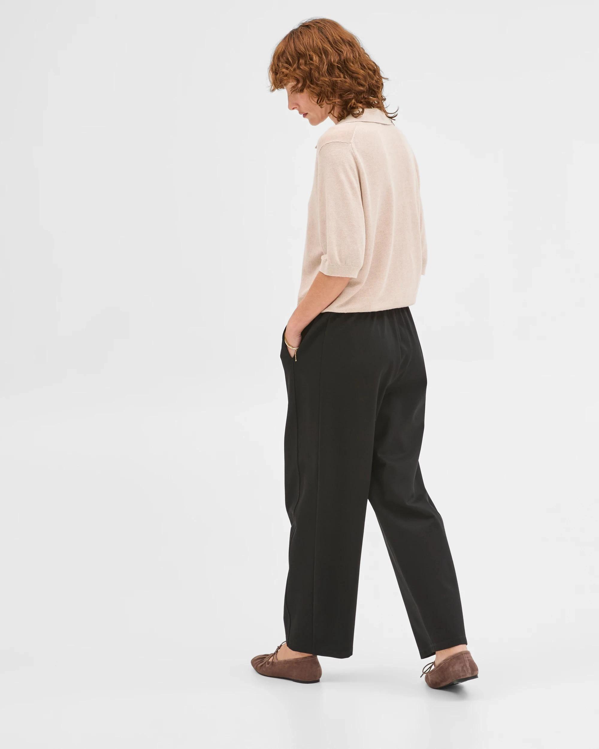 5 Target Woman Barrel Leg Jogger Pants BLACK, 5 of 5