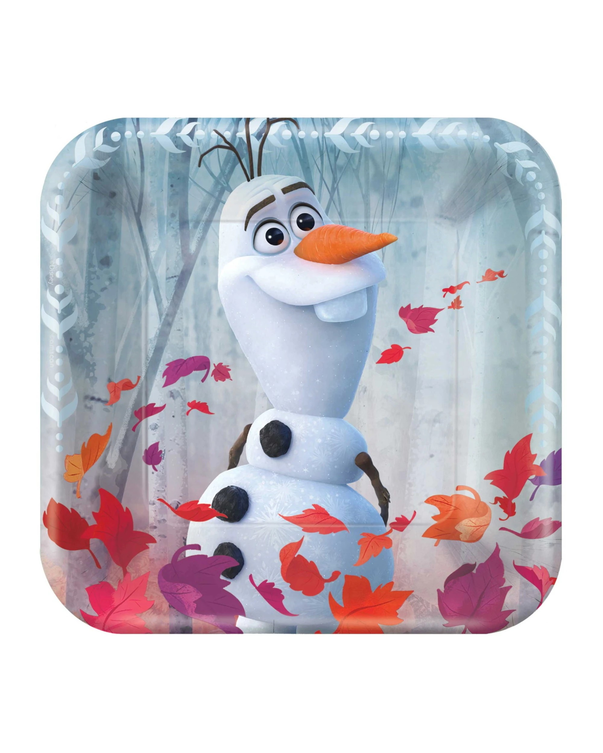 1 Disney Frozen 2 Olaf Small Paper Plates Pack of 8, 1 of 2