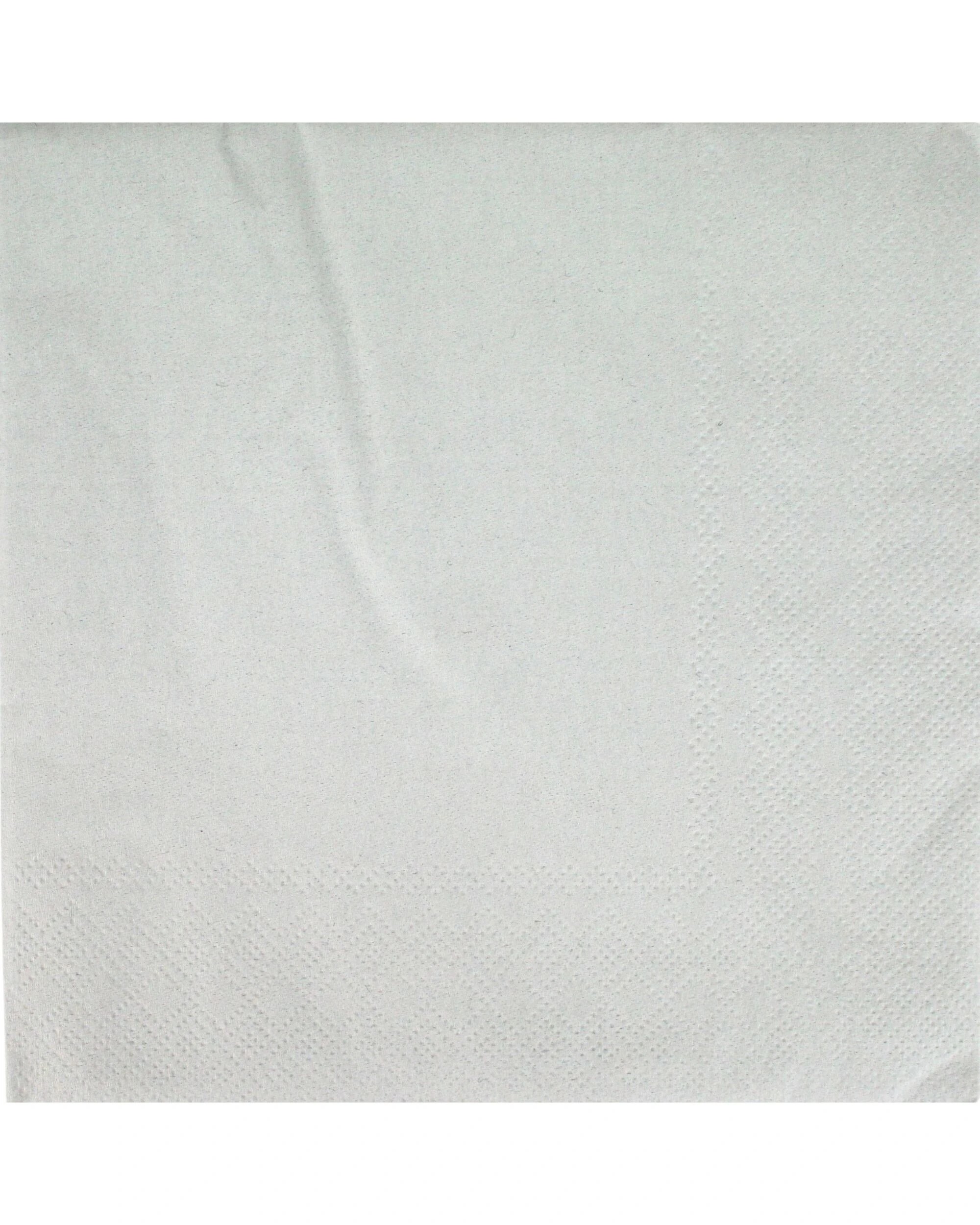 1 Alpen Lunch Napkins Serviettes Pack of 50 - Silver, 1 of 2