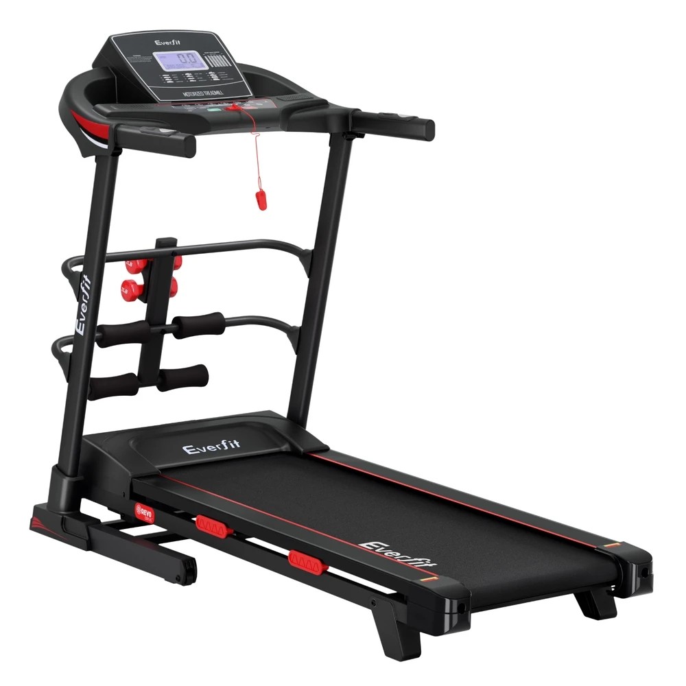 1 Everfit Treadmill Electric Home Gym Fitness Exercise Machine w/ Sit Up Bar - Black, 1 of 6