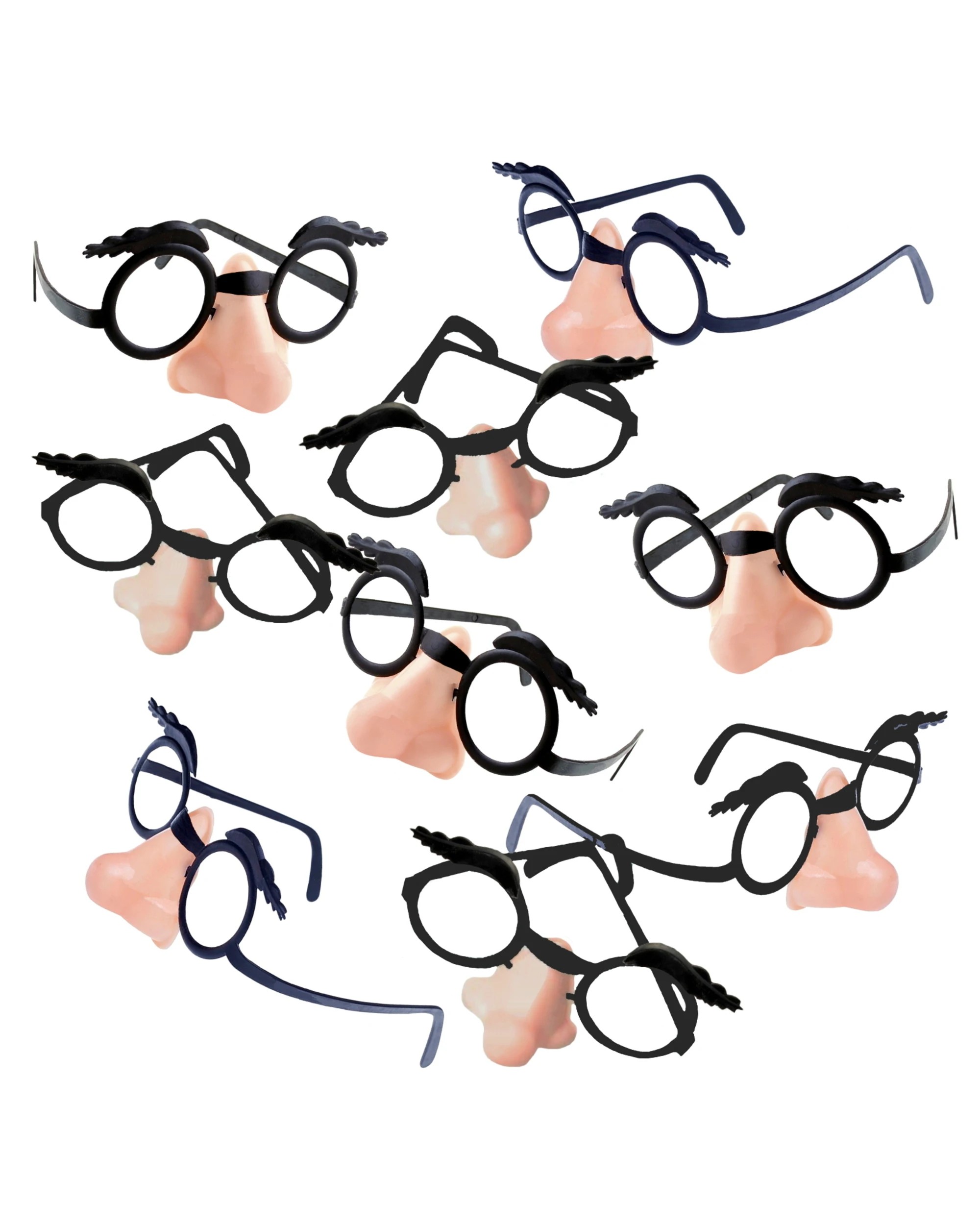 1 Amscan Funny Face Glasses Pack of 10, 1 of 1