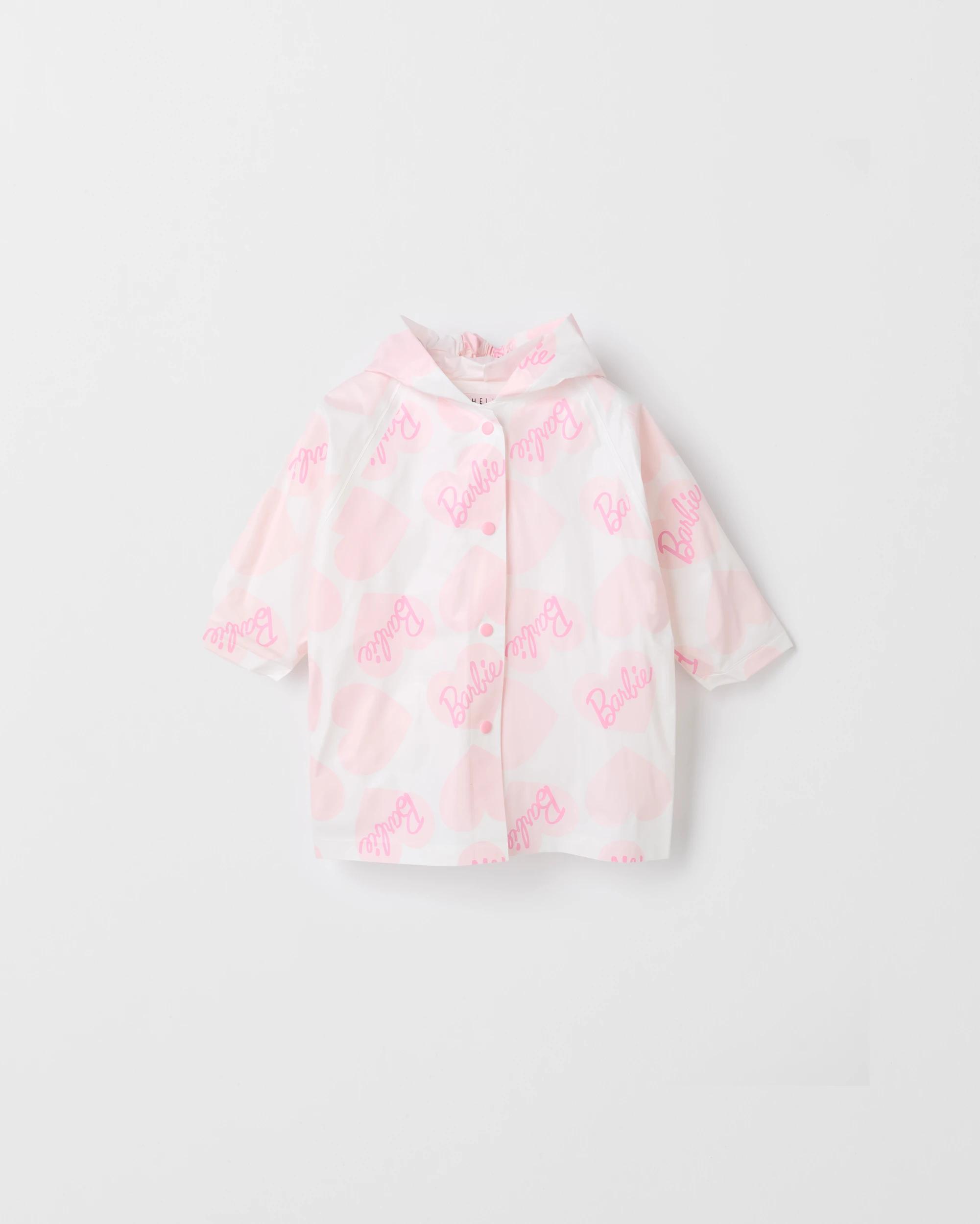 1 Kids Licensed Barbie Raincoat BARBIE HEARTS, 1 of 3