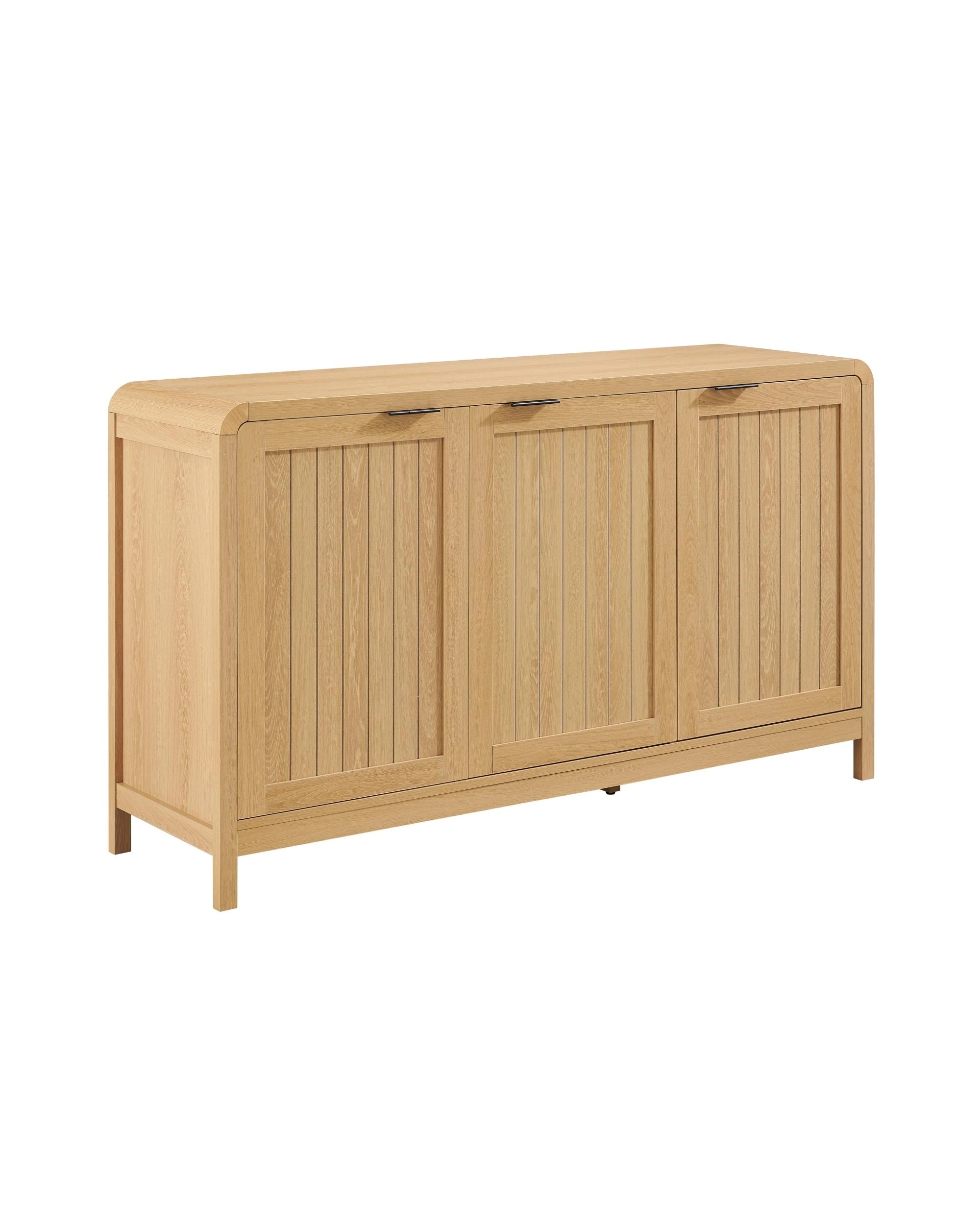 1 Kodu Buffet Sideboard Cabinet 3 Doors - Natural, 1 of 10