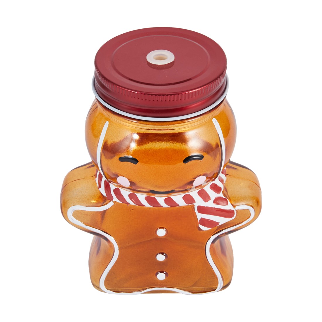 4 Gingerbread Drink Jar & Straw, 4 of 7