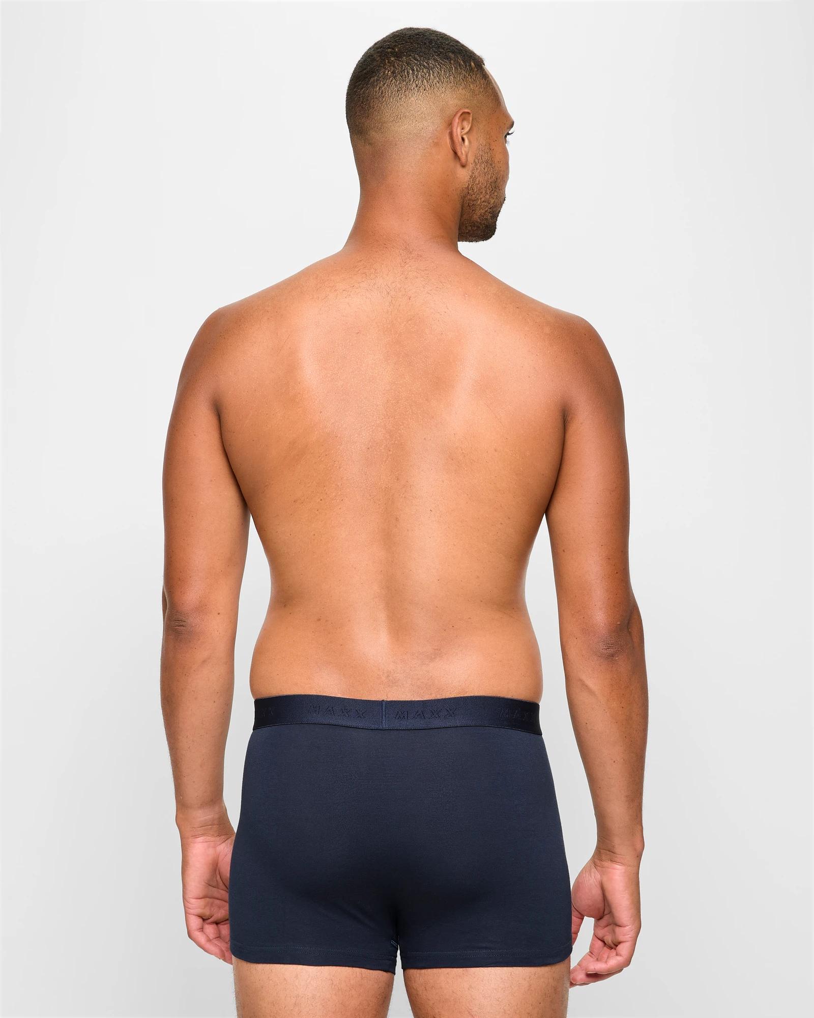 3 Australian Cotton Blend 5 Pack Hipster Trunks - Maxx NAVY / GREY, 3 of 4