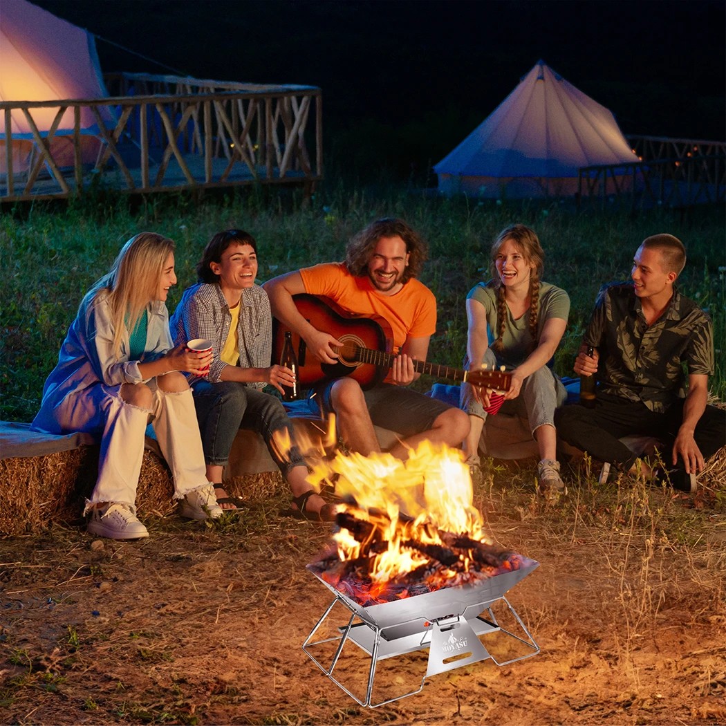 7 Traderight BBQ Grill Fire Pit Smoker with Storage Bag, 7 of 8