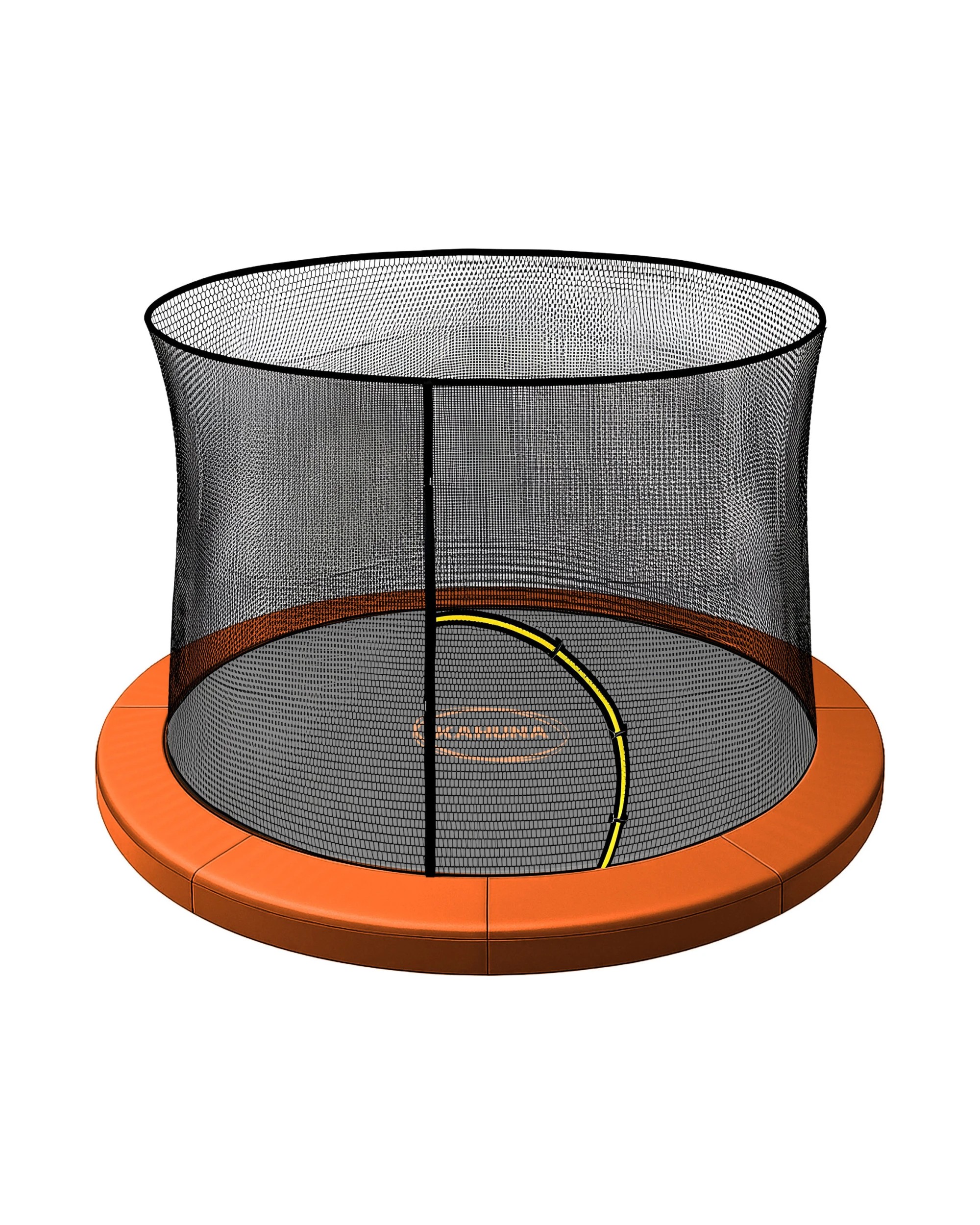 1 Kahuna 12ft Trampoline Pad and Net - Orange, 1 of 4