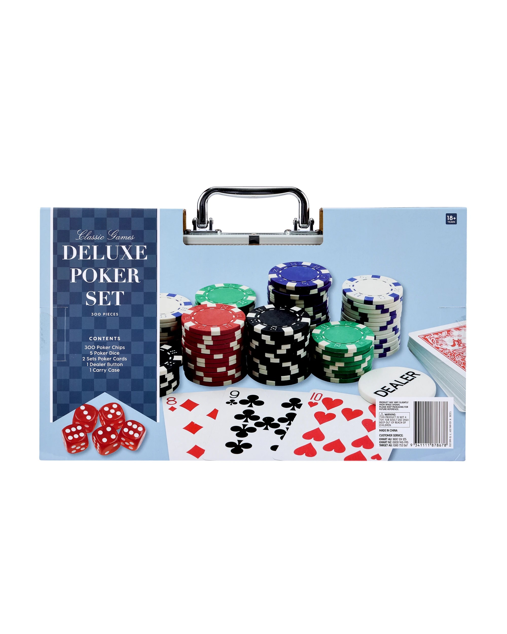 10 300 Piece Classic Games Deluxe Poker Set, 10 of 10