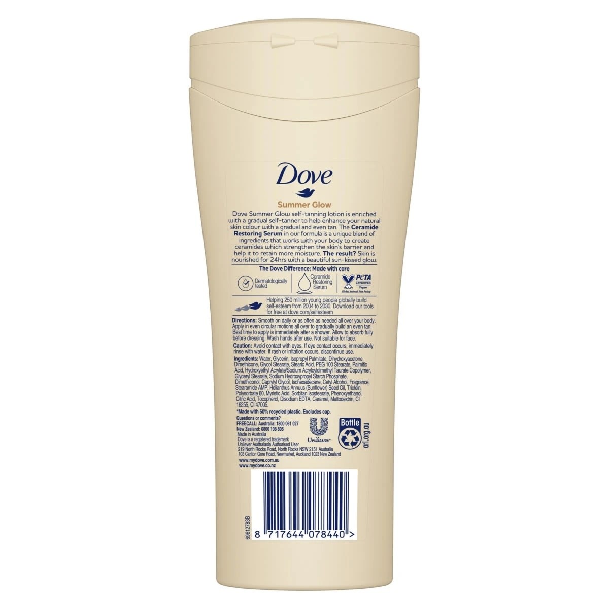 2 Dove Summer Glow Fair to Medium Skin Gradual Self Tan Body Lotion 400ml, 2 of 4