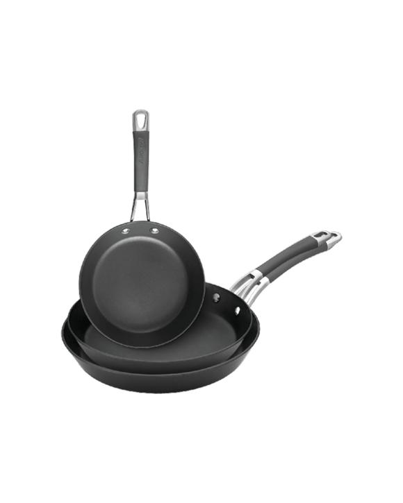 Anolon Endurance 3pc Skillet Triple Pack Set Non-Stick Oven Safe Induction Compatible - Black