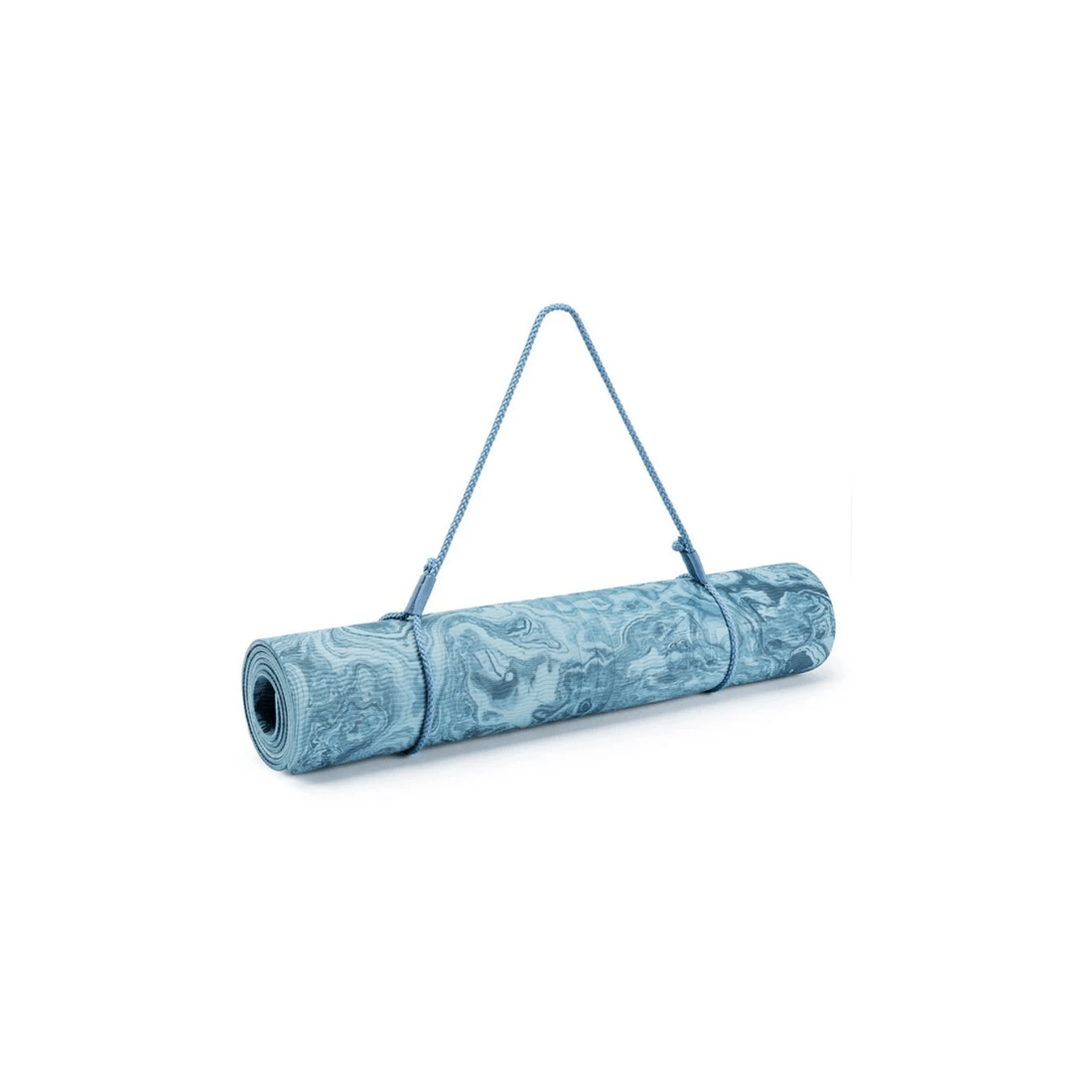 5 Adidas Premium 5mm Camo Yoga Mat Non-Slip Lightweight TPE With Carry String - Blue, 5 of 5