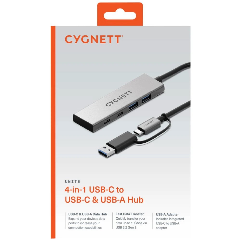 4 Cygnett 4-in-1 USB-C to USB-A/C Hub, 4 of 4