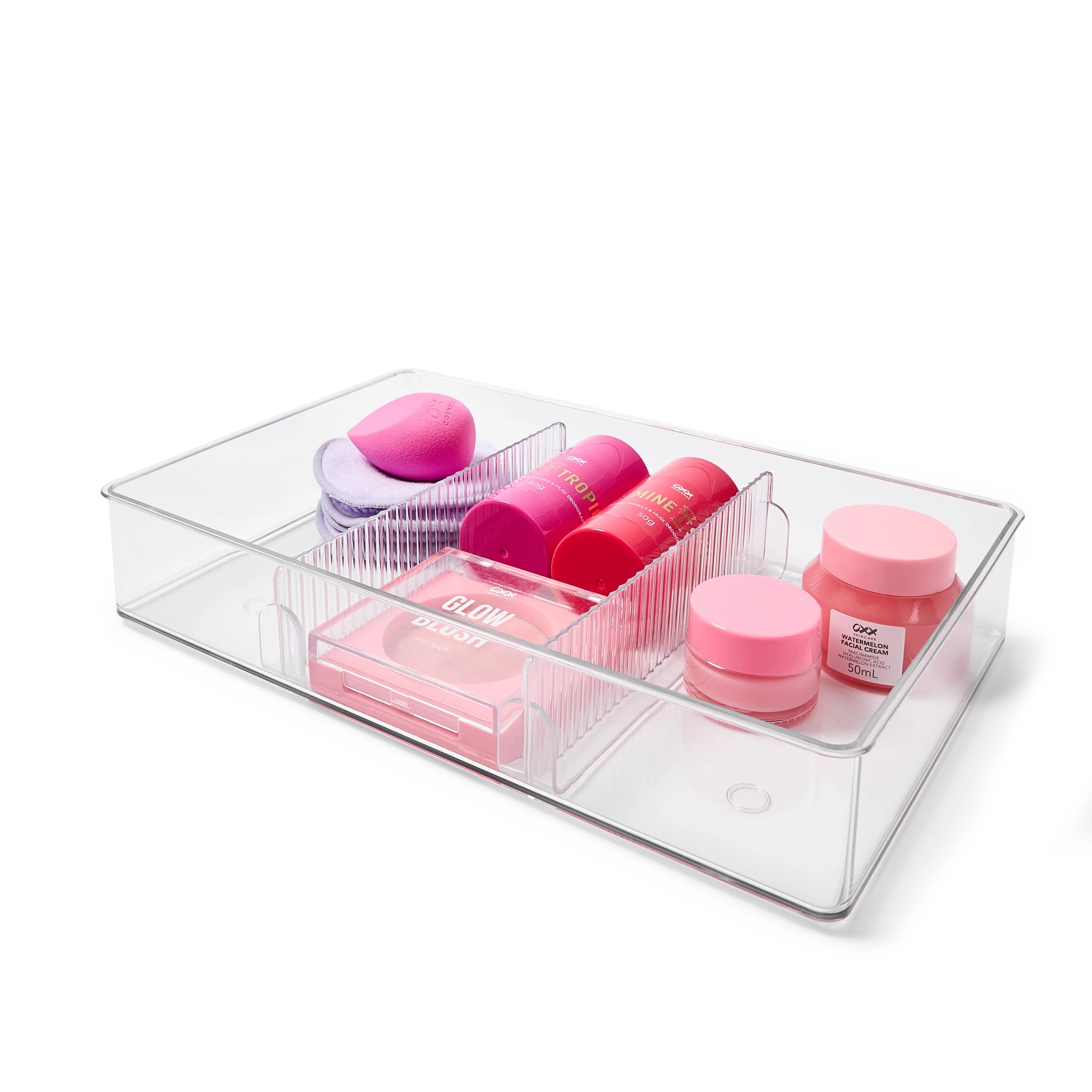 2 Large Drawer Organiser - Clear, 2 of 8