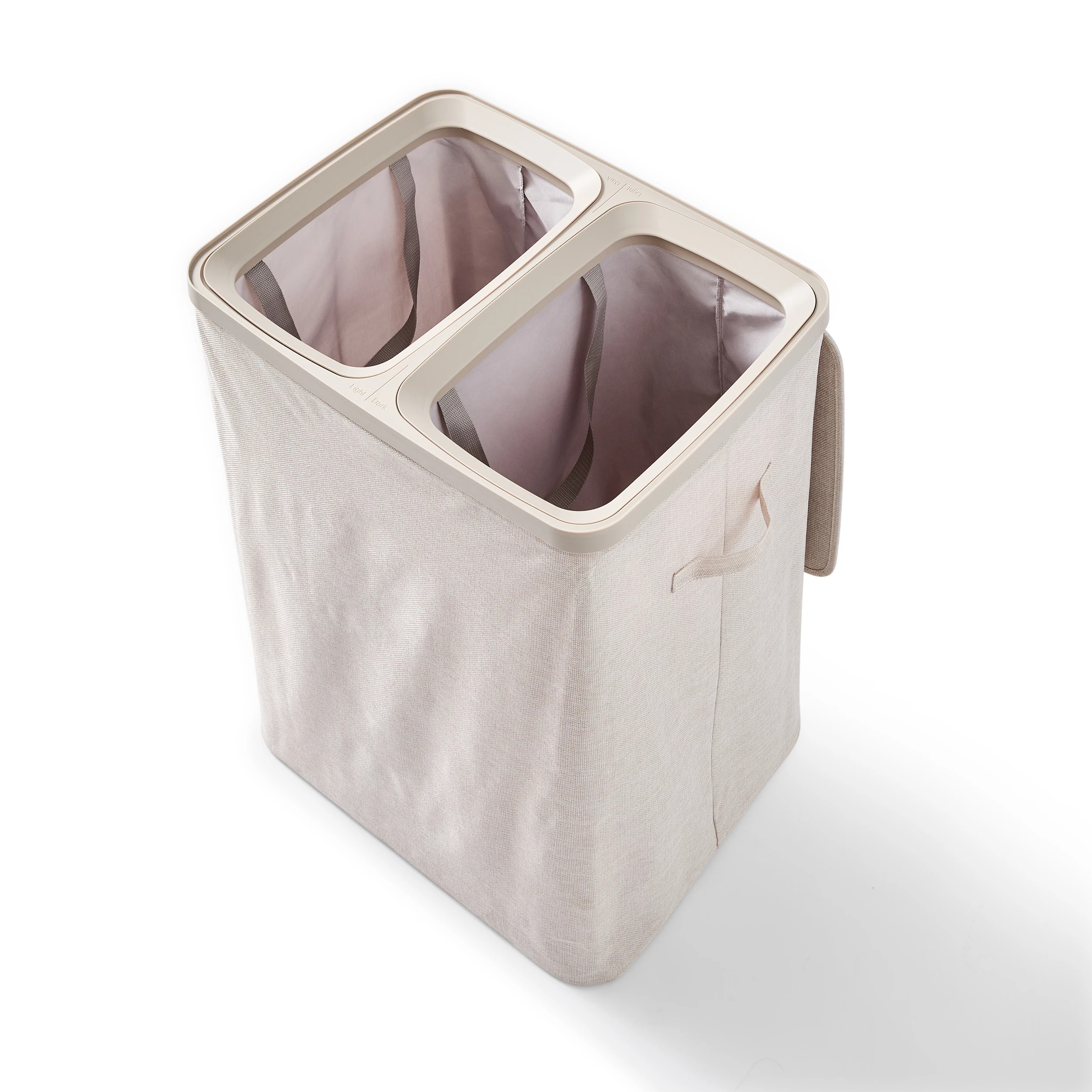11 Dual Section Laundry Hamper - Beige, 11 of 11