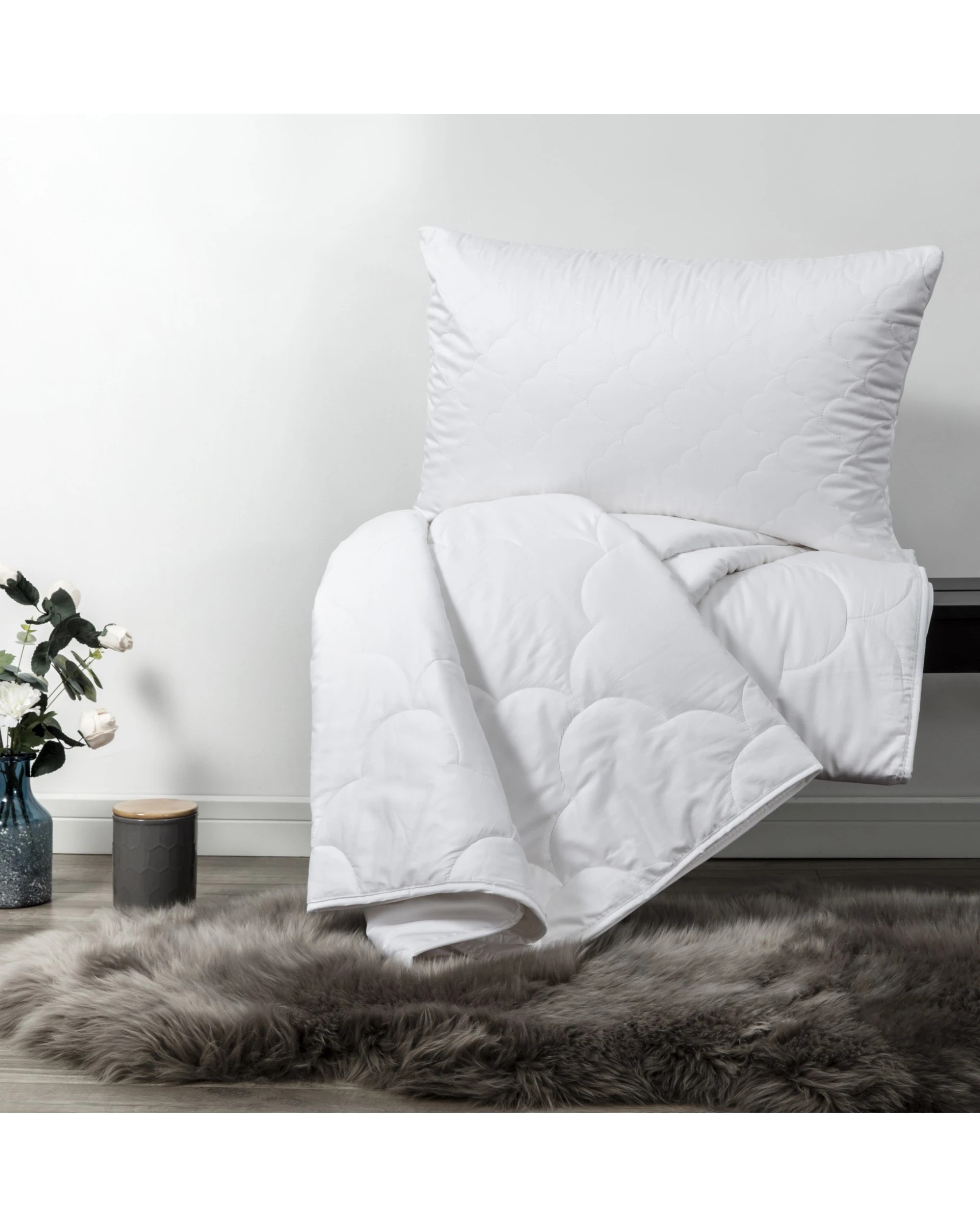 4 Natural Home Cotton Pillow Protector Standard - White, 4 of 6