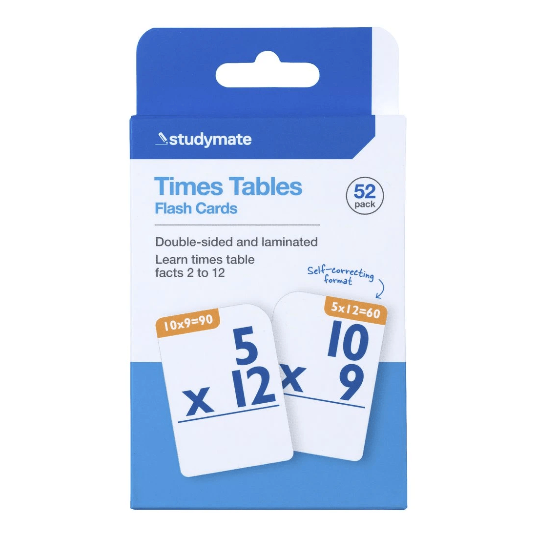 5 Studymate Flashcards 52 Pack Timetables, 5 of 5