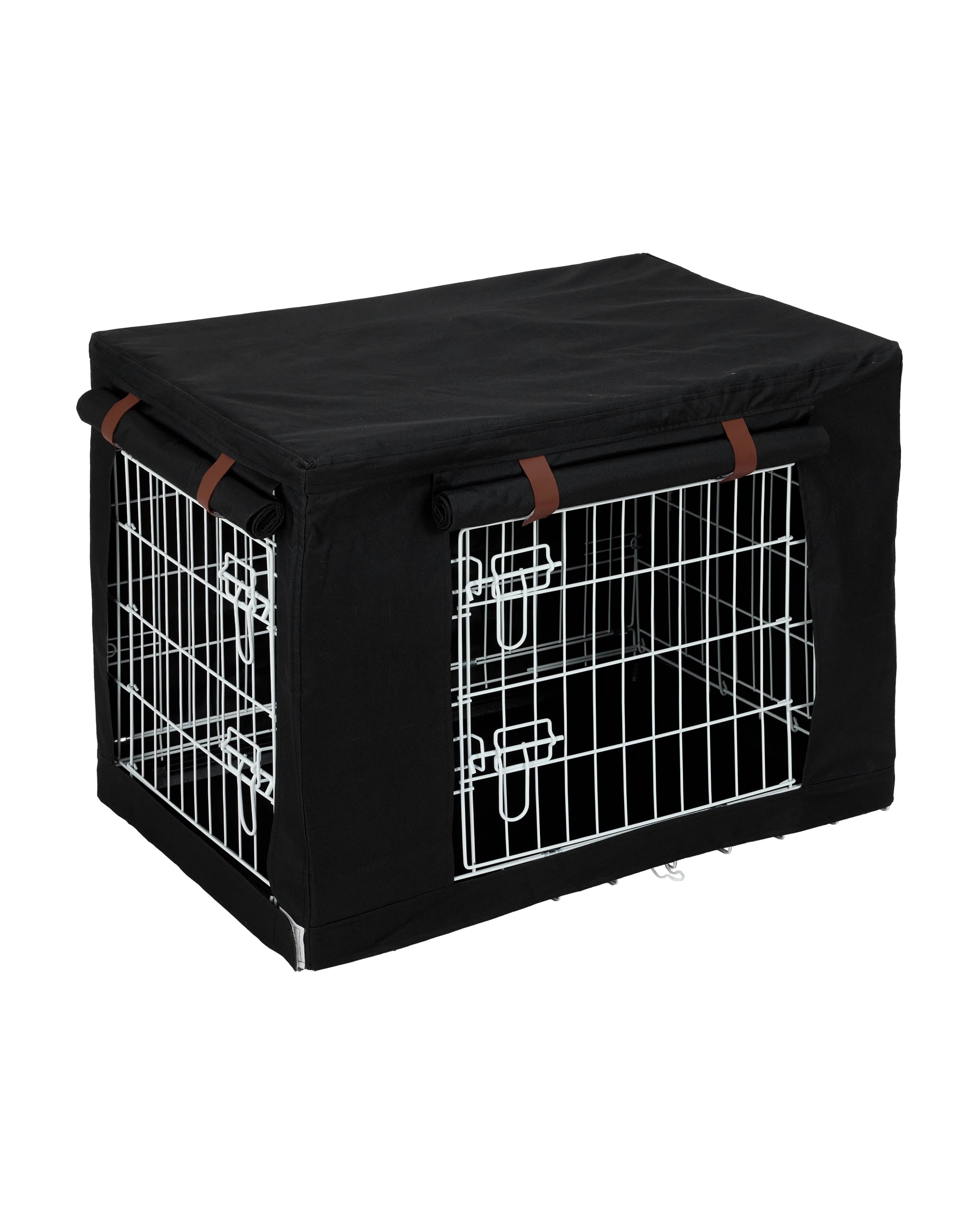 5 Pet Crate Cover - Black, Medium, 5 of 10