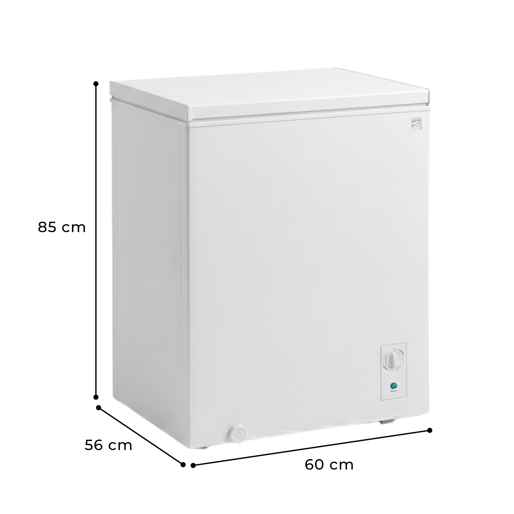 7 Kenmore Chest Freezer 143L 5 Star Fridge Mode - White, 7 of 7