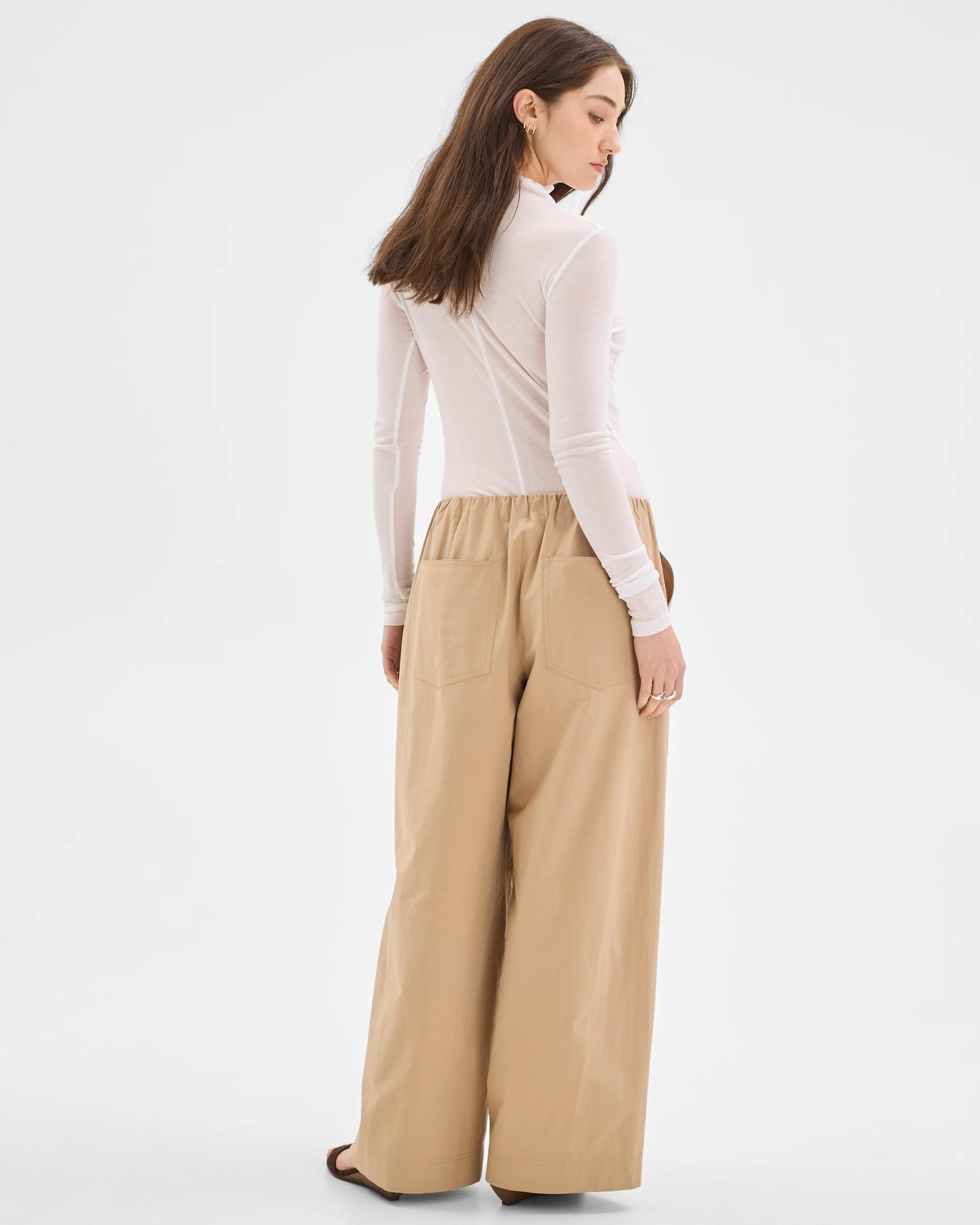 7 Lily Loves Australian Cotton Blend Wide Leg Barrel Pants DARK STONE, 7 of 7