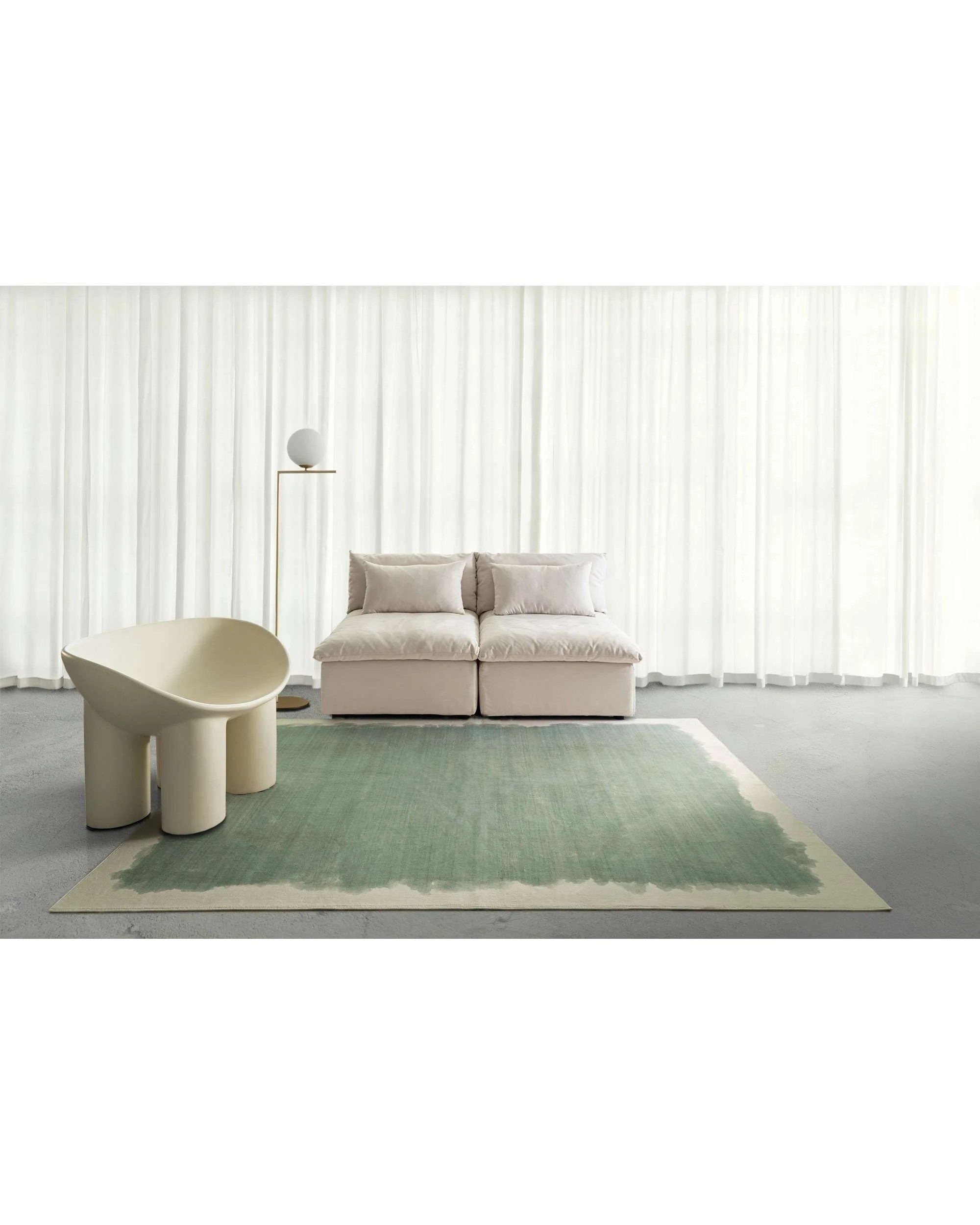 2 Loopsie Viesta Printed Washable Rug-370cm x 270cm - Green, 2 of 8
