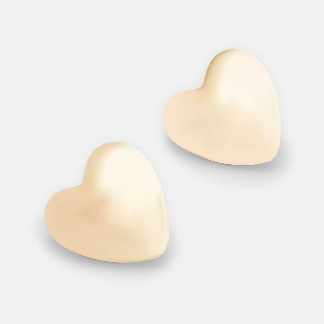 2 Heart Stud Earrings - Gold Tone, 2 of 5