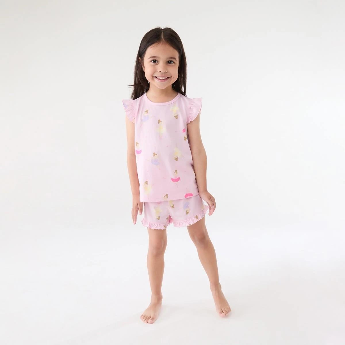 5 Short Sleeve Jersey Pyjama Set PINK BALLERINAS, 5 of 7