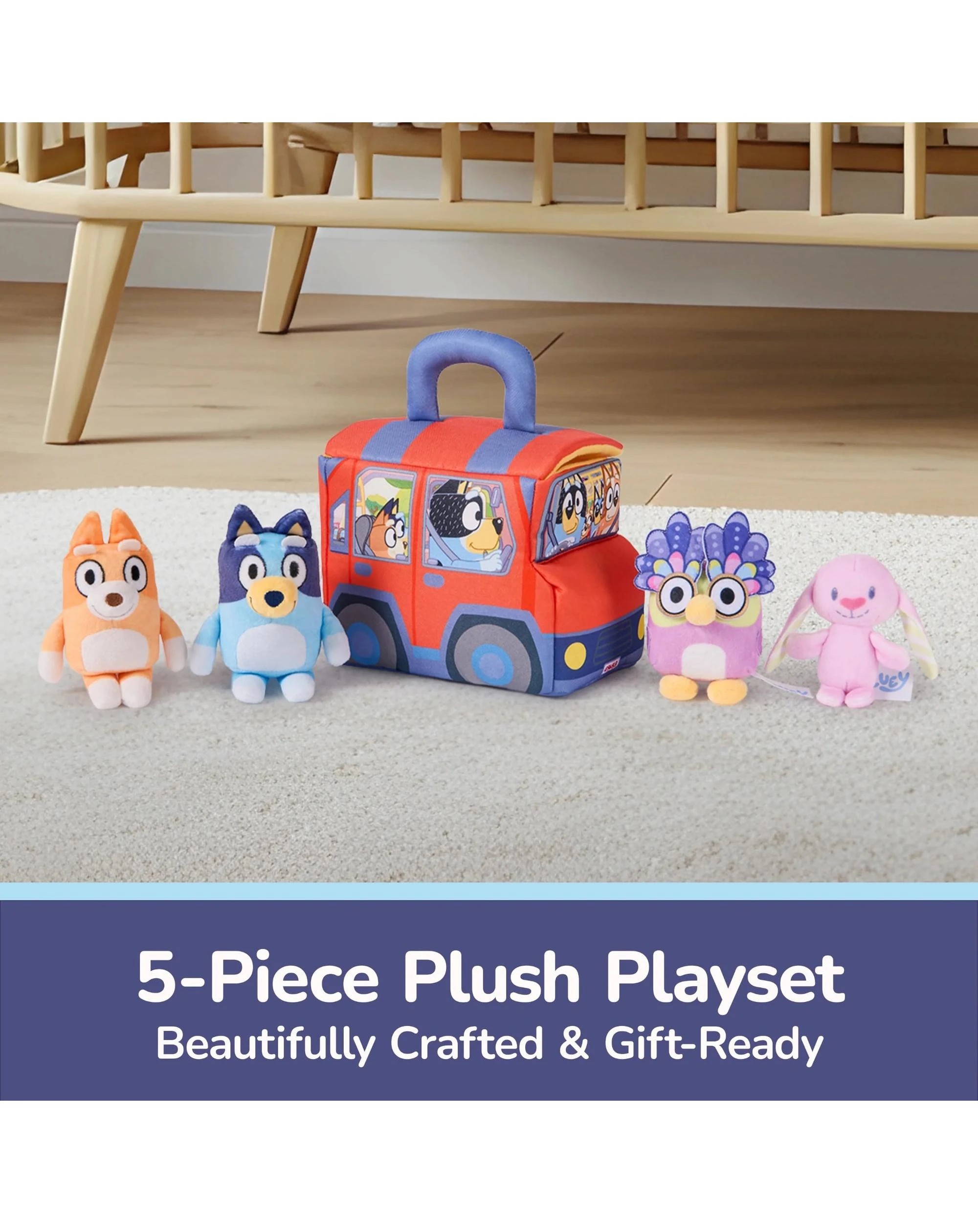 3 Gund Bluey Sensory Soft Plush Playset, 3 of 8