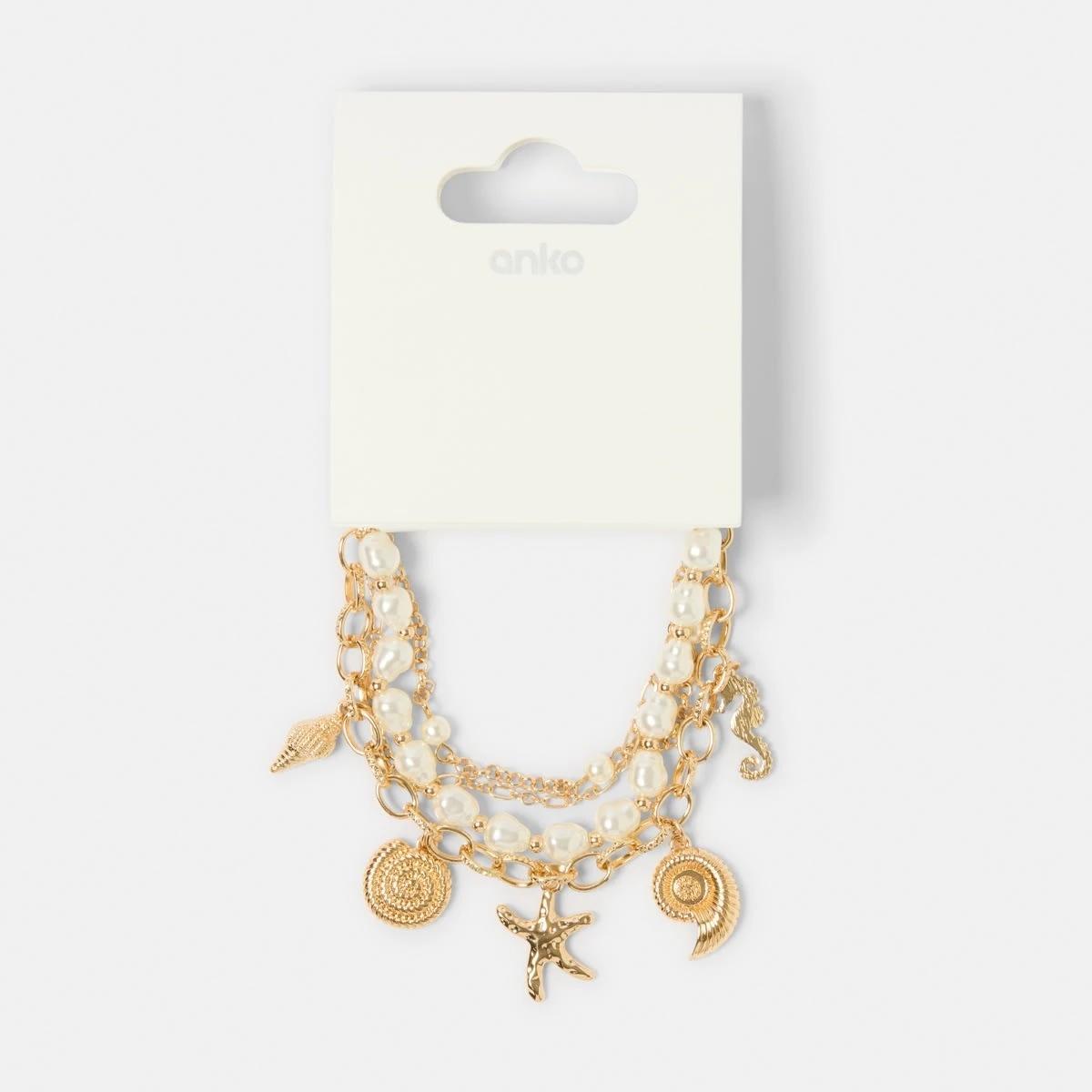 5 Multipack Beach Bracelet - Gold Tone Gold, 5 of 5