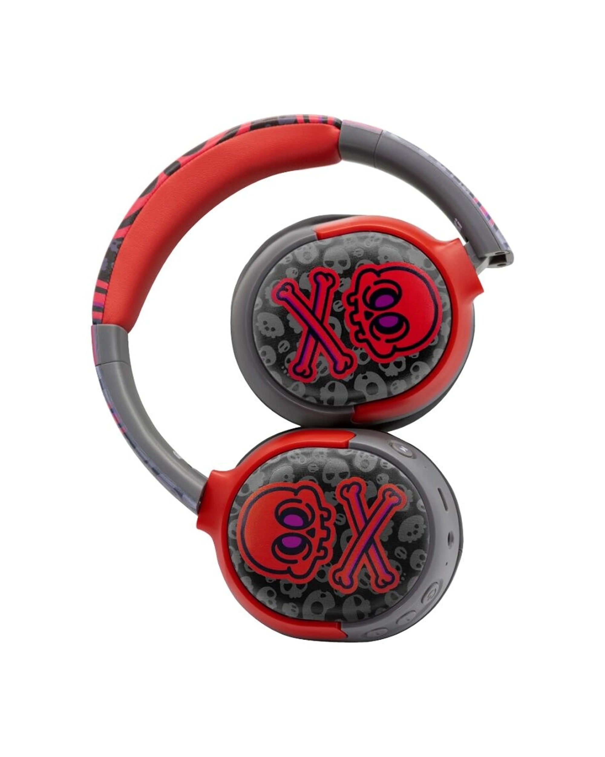 4 Moki Super Pop Wireless Bluetooth Over Ear Kids Headphones - Red, 4 of 4