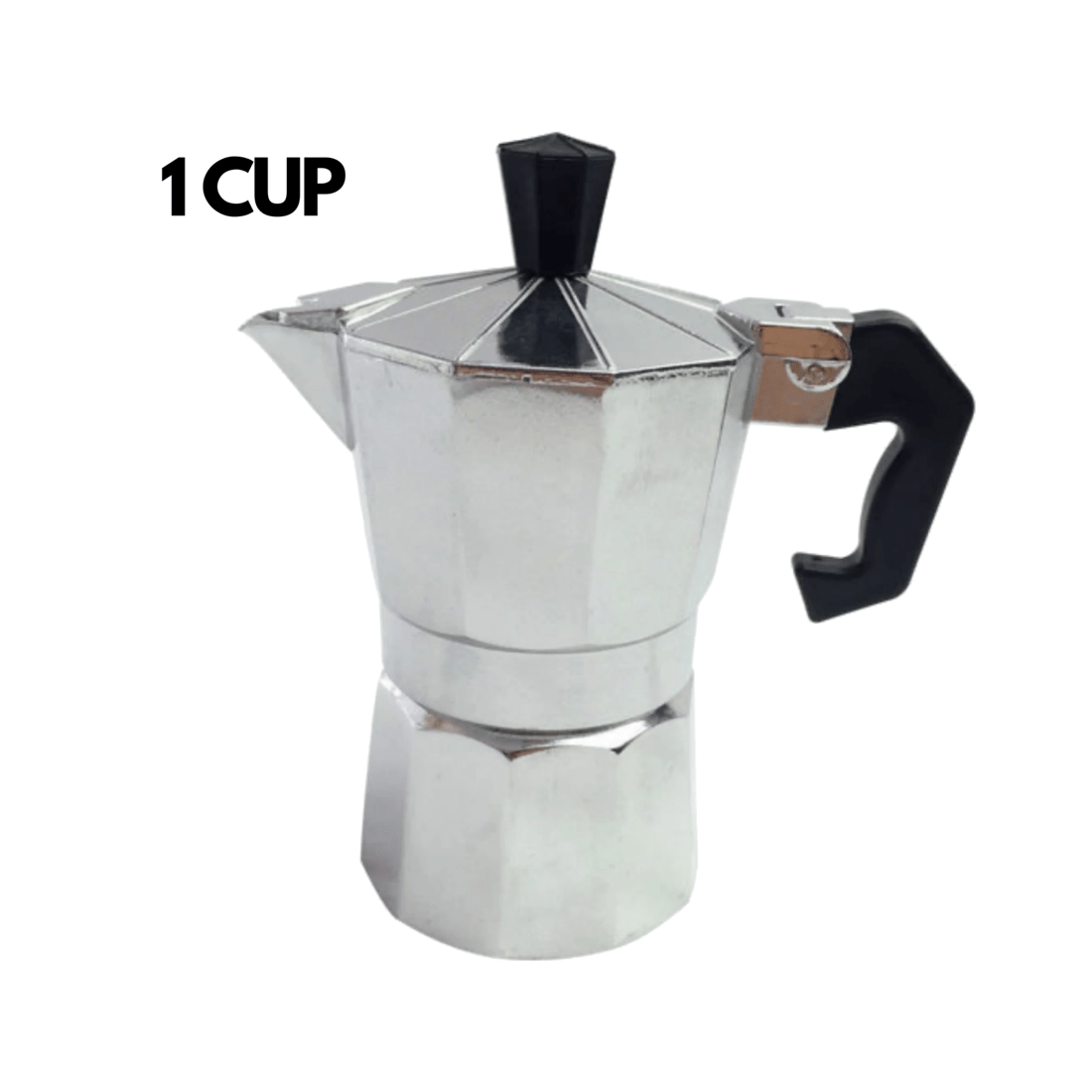 6 BR Home Moka Espresso Stove Top Percolator for One Cup, 6 of 7
