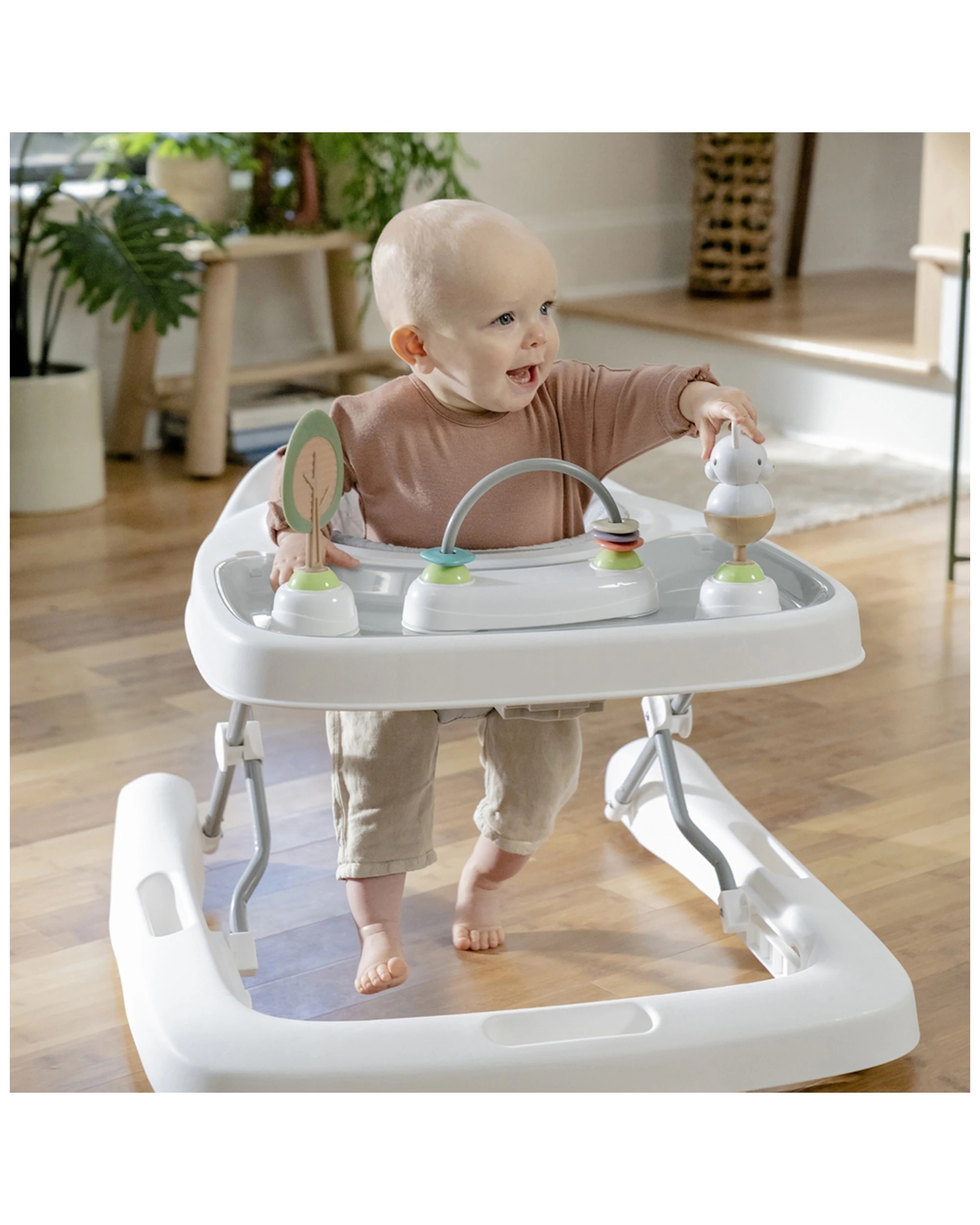 3 Ingenuity Step And Sprout 3-in-1 Baby Activity Walker First Forest 6m Plus
 - Natural, 3 of 6