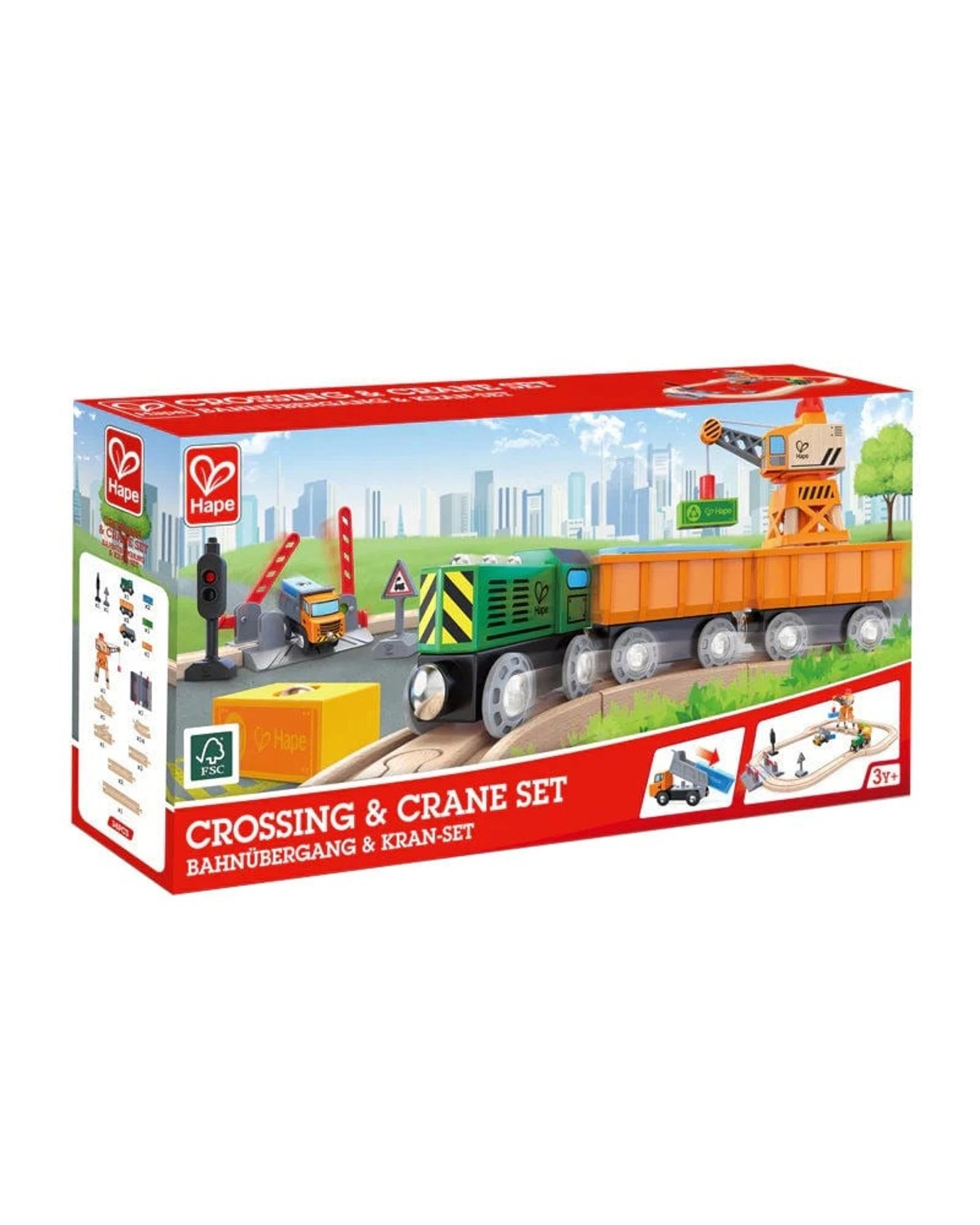 1 Hape Crossing and Crane Set, 1 of 4