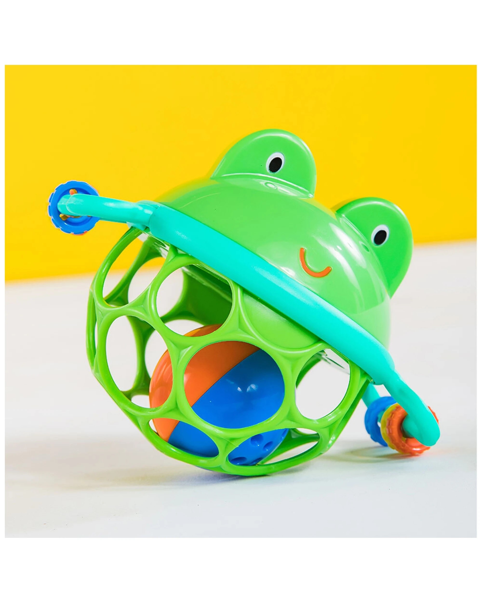 6 Bright Starts Oball Jingle And Shake Pal Baby Rattle Portable Design 0m - Multi, 6 of 6