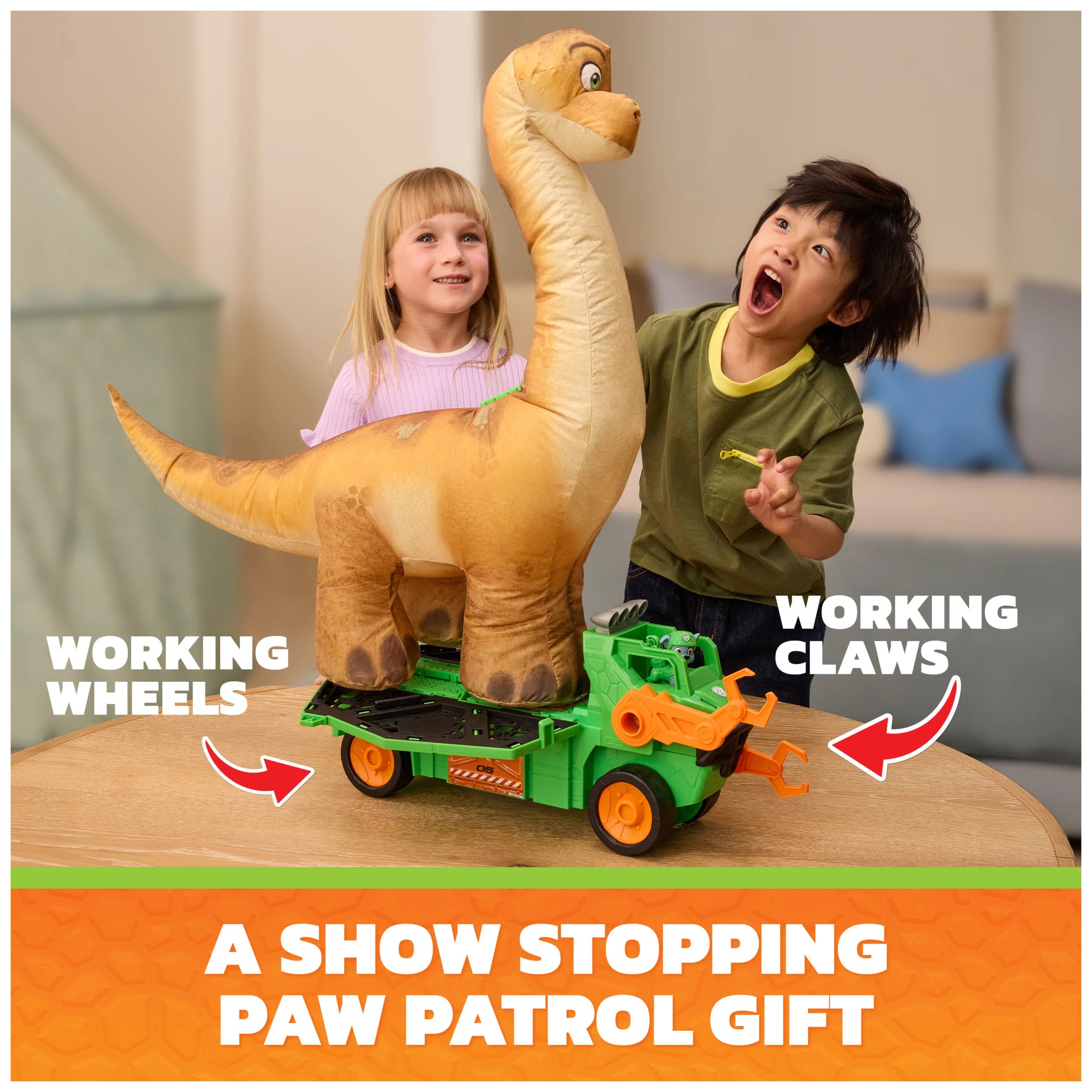 6 PAW Patrol: The Dino Movie Megasaurus Dino Vehicle, 6 of 9